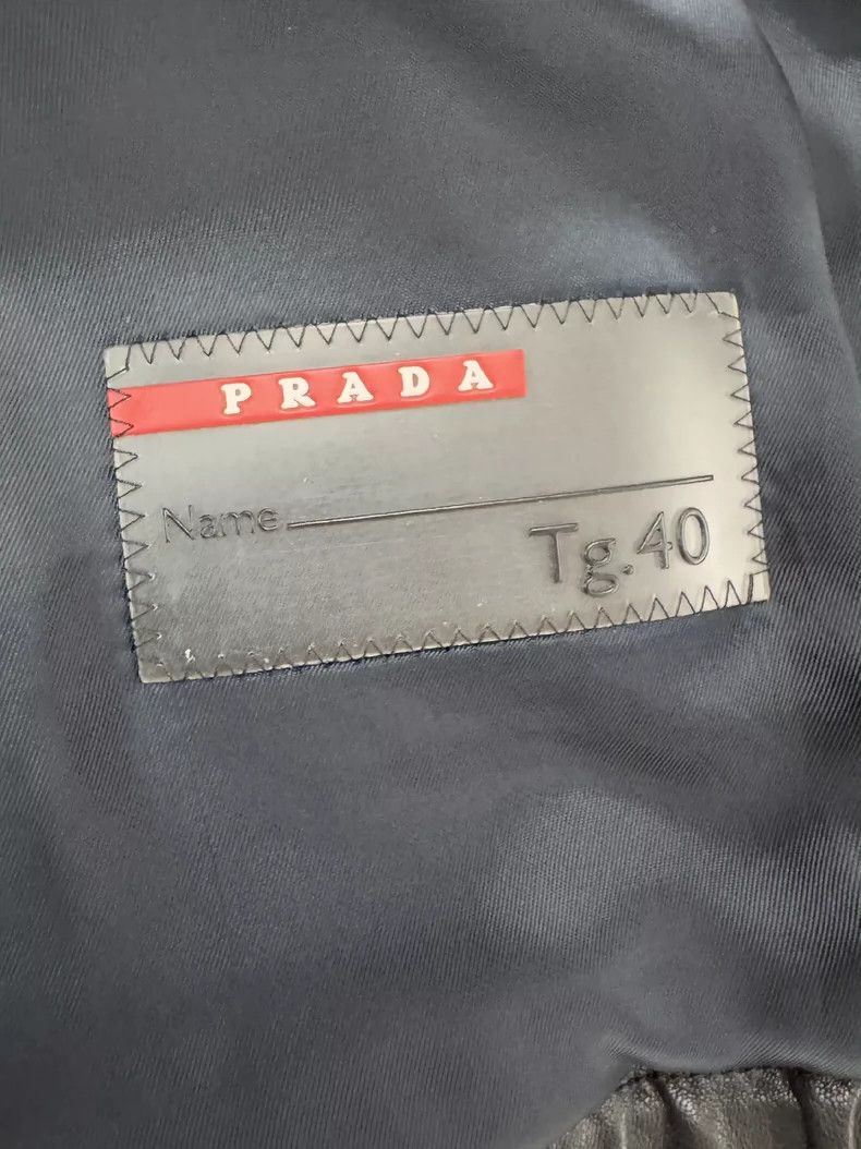 Prada Prada Black leather jacket Size US XXS / EU 40 - 4 Thumbnail
