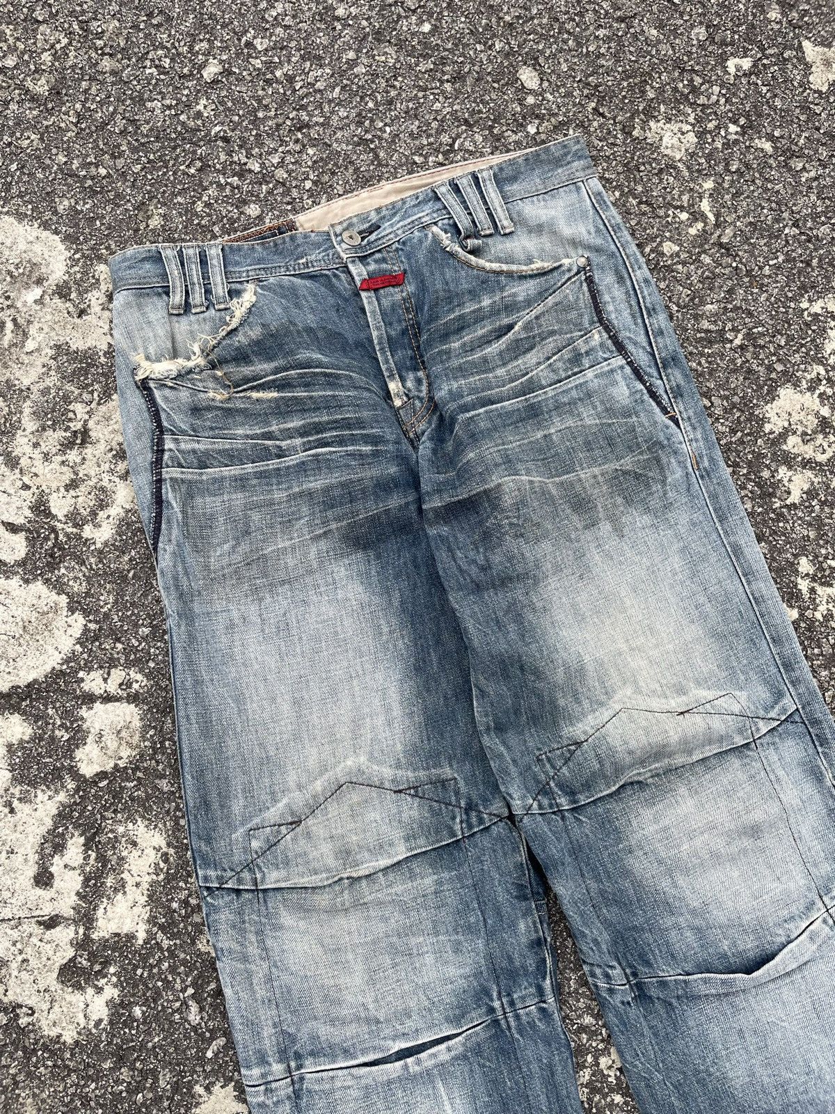 Marithe + Francois Girbaud Vintage Marithe Francois Girbaud Distressed Denim Size US 34 / EU 50 - 2 Thumbnail