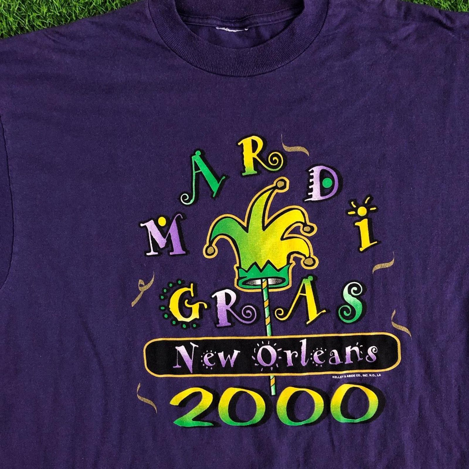 Other Vintage 2000 Purple Mardi Gras New Orleans Graphic Tee Size US XL / EU 56 / 4 - 3 Thumbnail