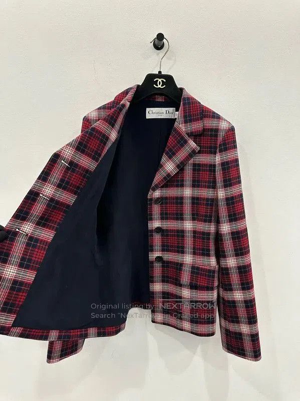 Dior Dior Wool Jacket in Burgundy for Women . Size M / US 6-8 / IT 42-44 - 2 Thumbnail