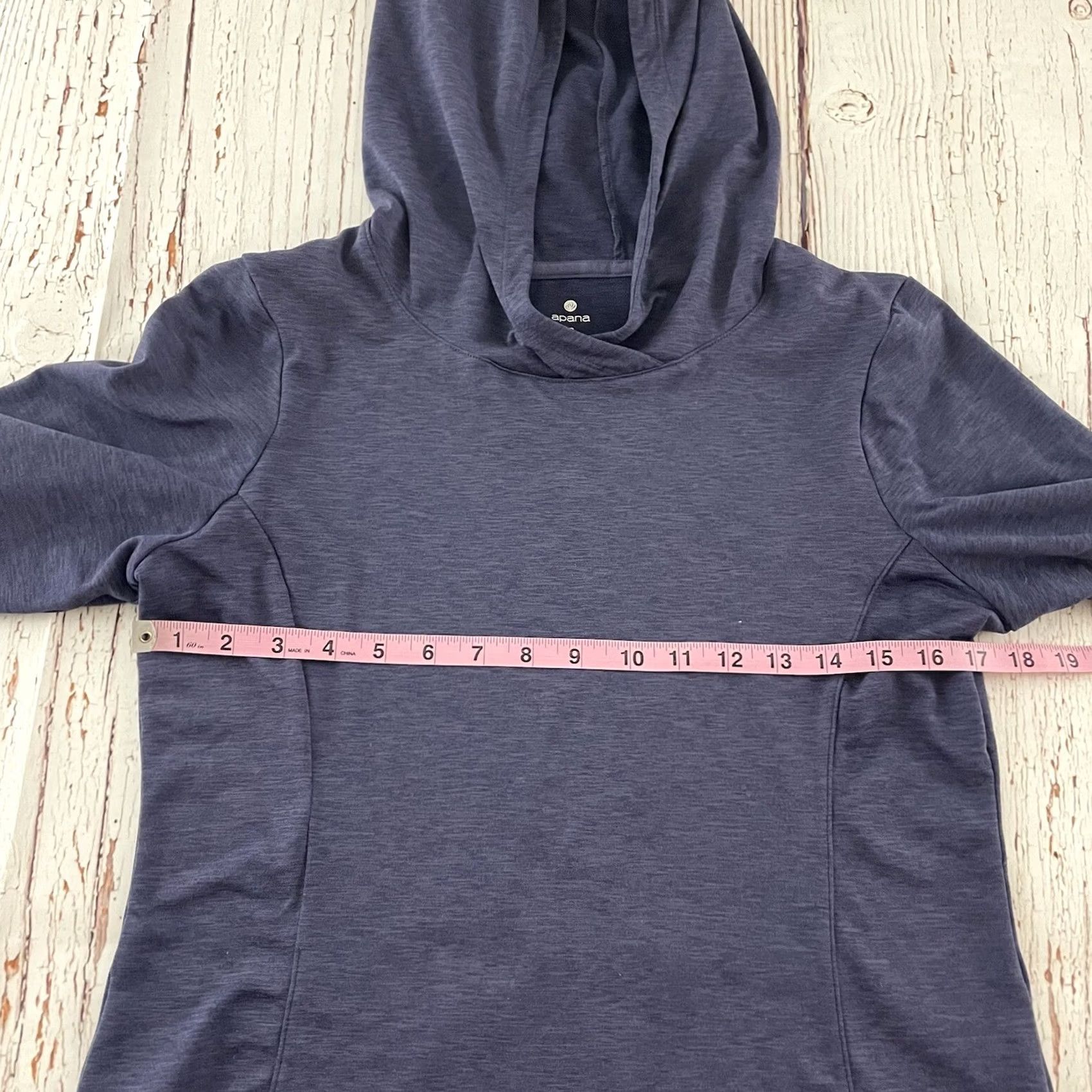 Vintage Apana Hooded Sweatshirt Long Sleeve Pullover Purple Women's Small Solid Activewear Size S / US 4 / IT 40 - 5 Thumbnail