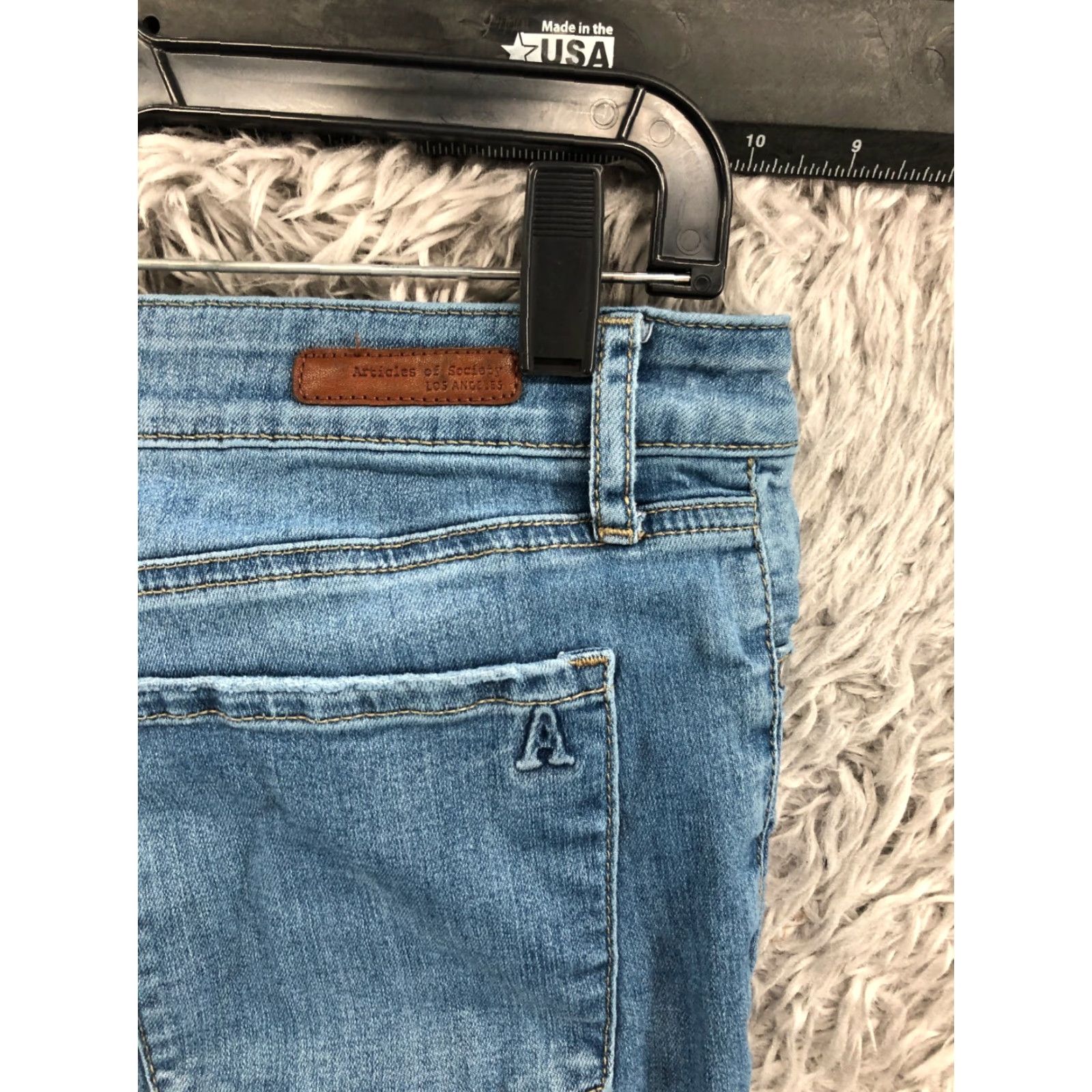 Vintage Articles of Society Skinny Jeans Size 31 Womens Medium Wash Blue Jeans Regular 5-Pocket Denim Size 24" / US 00 / IT 34 - 6 Thumbnail