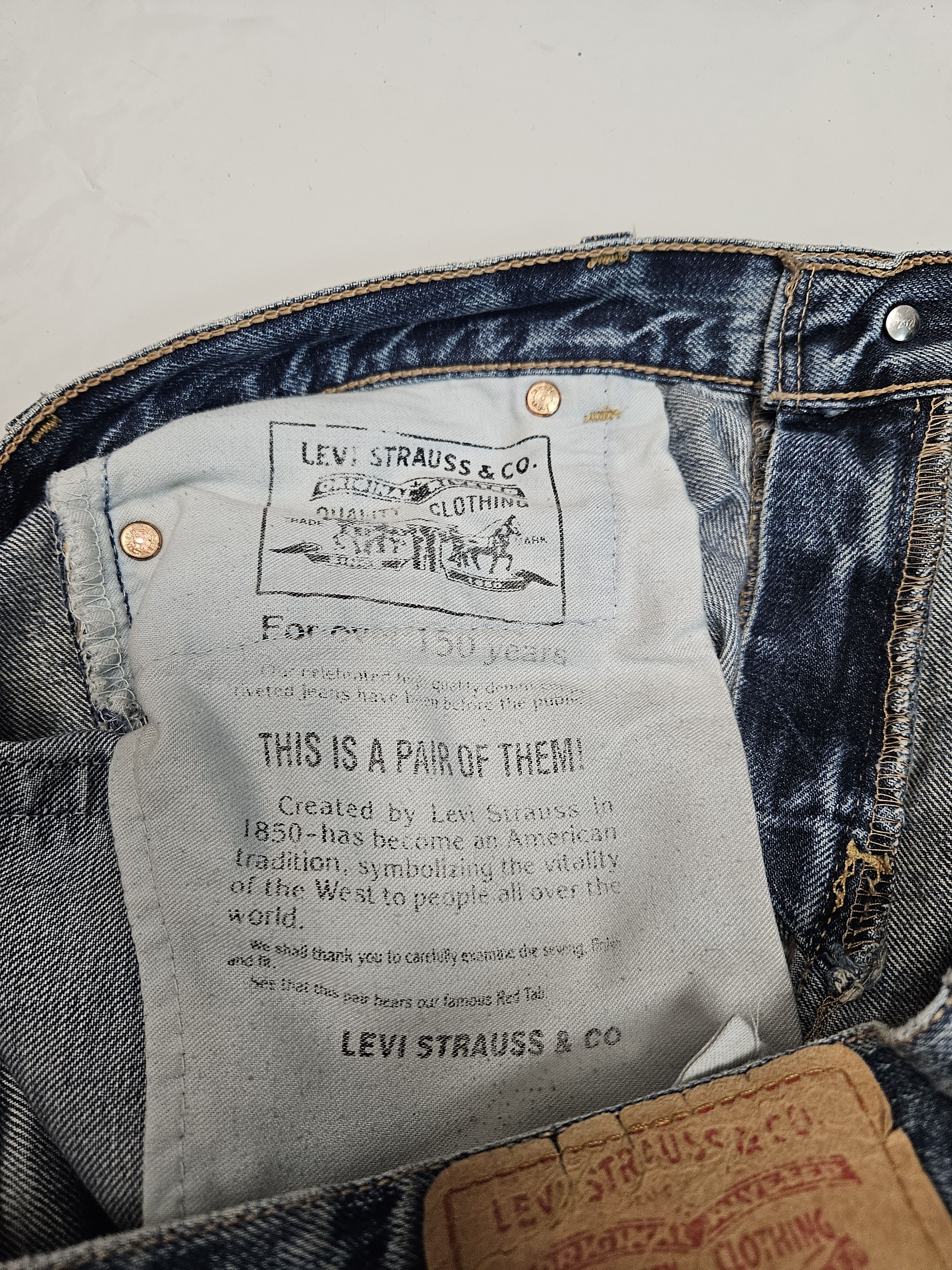 Levi's Vintage y2k levis 544 distressed flared denim Size US 31 - 18 Thumbnail