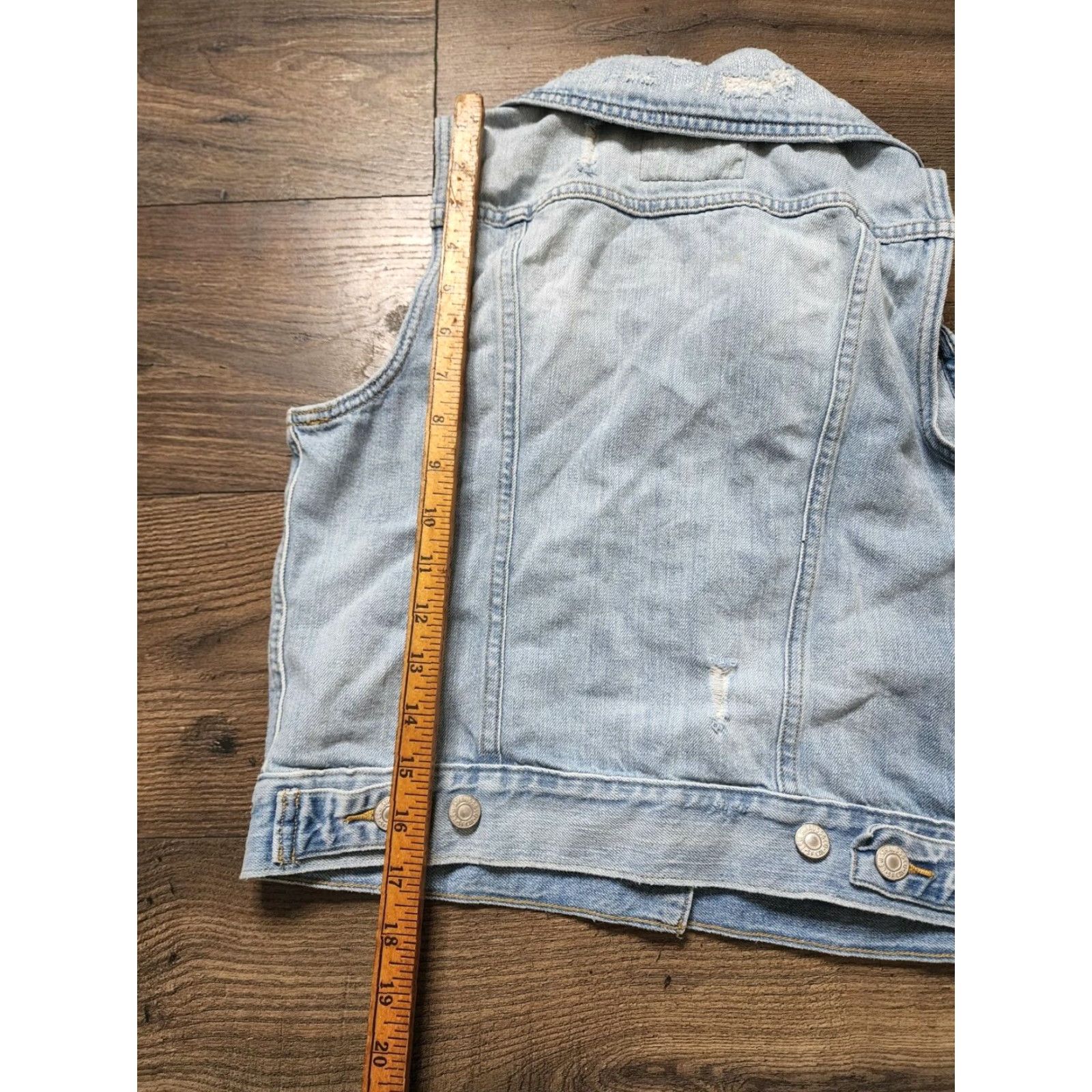 Levi's Levi's Womens Denim Vest Sleeveless Punk Rockabilly Sz M Blue Casual Denim Top Size M / US 6-8 / IT 42-44 - 3 Thumbnail
