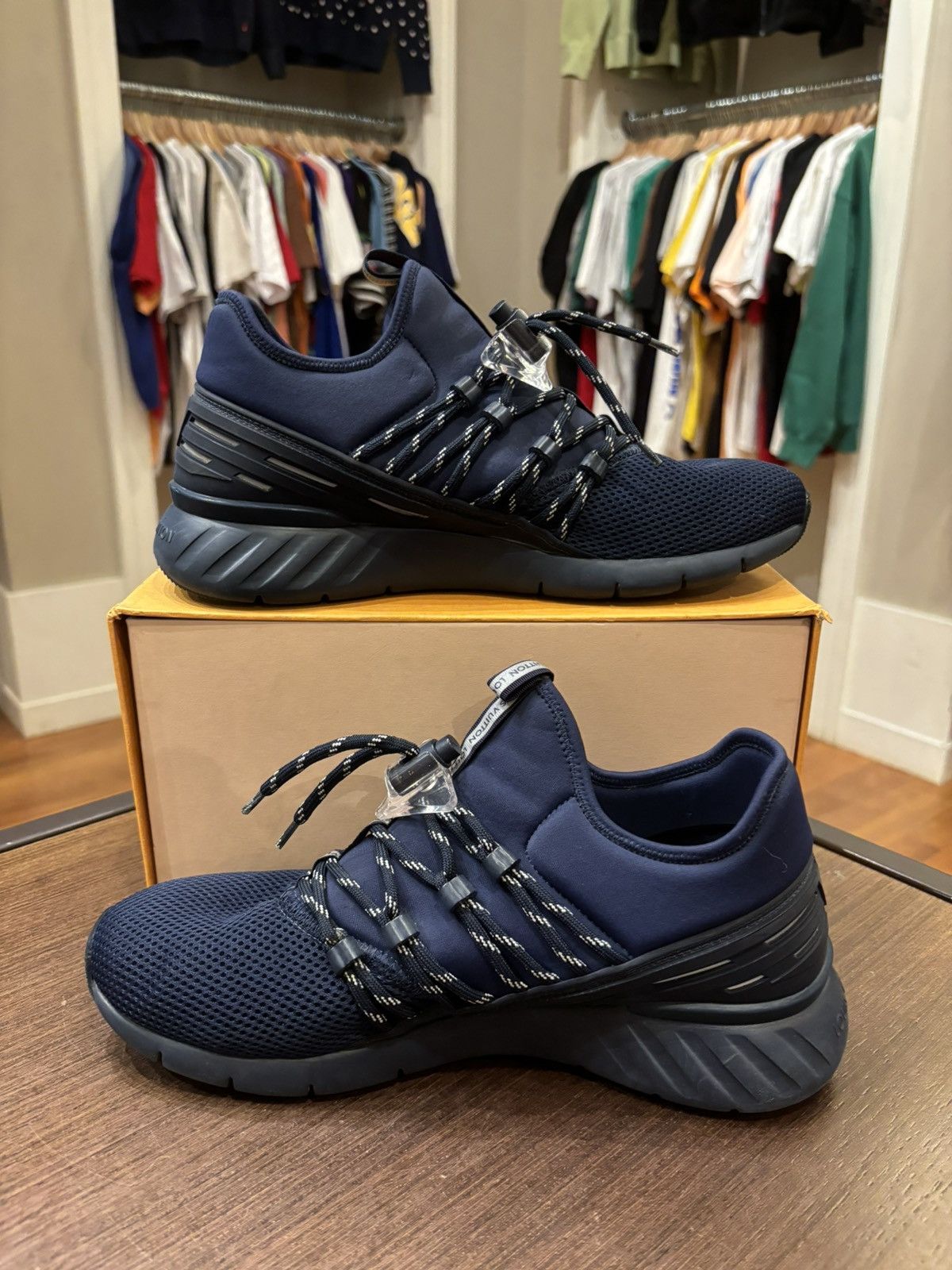 Louis Vuitton Louis Vuitton Americas Cup 2017 Sneakers Navy Size US 7 / EU 40 - 2 Thumbnail