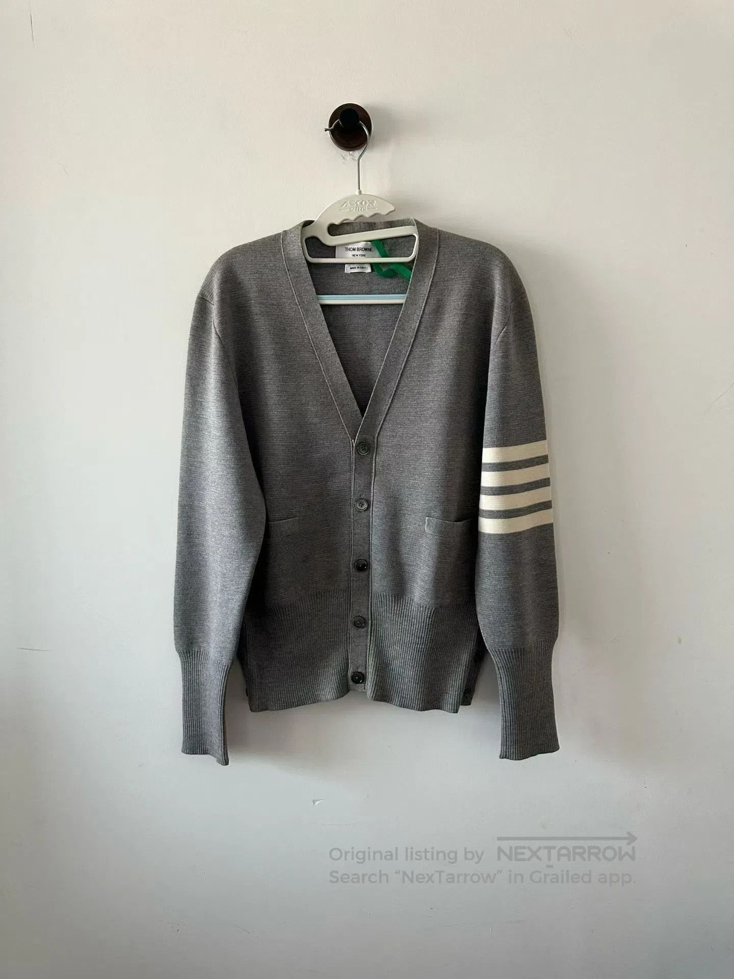 Thom Browne Thom Browne Gray Wool Cardigan| Size US M / EU 48-50 / 2 - 1 Thumbnail