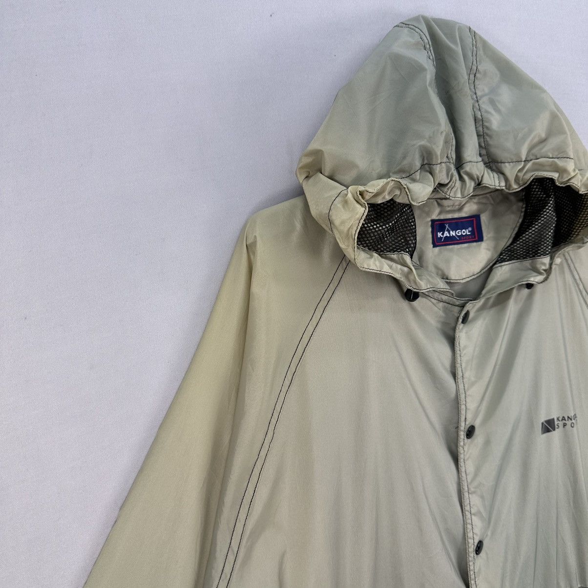 Kangol Vintage Kangol Sport Big Logo Nylon Jacket Hoodie Size M / US 6-8 / IT 42-44 - 2 Thumbnail