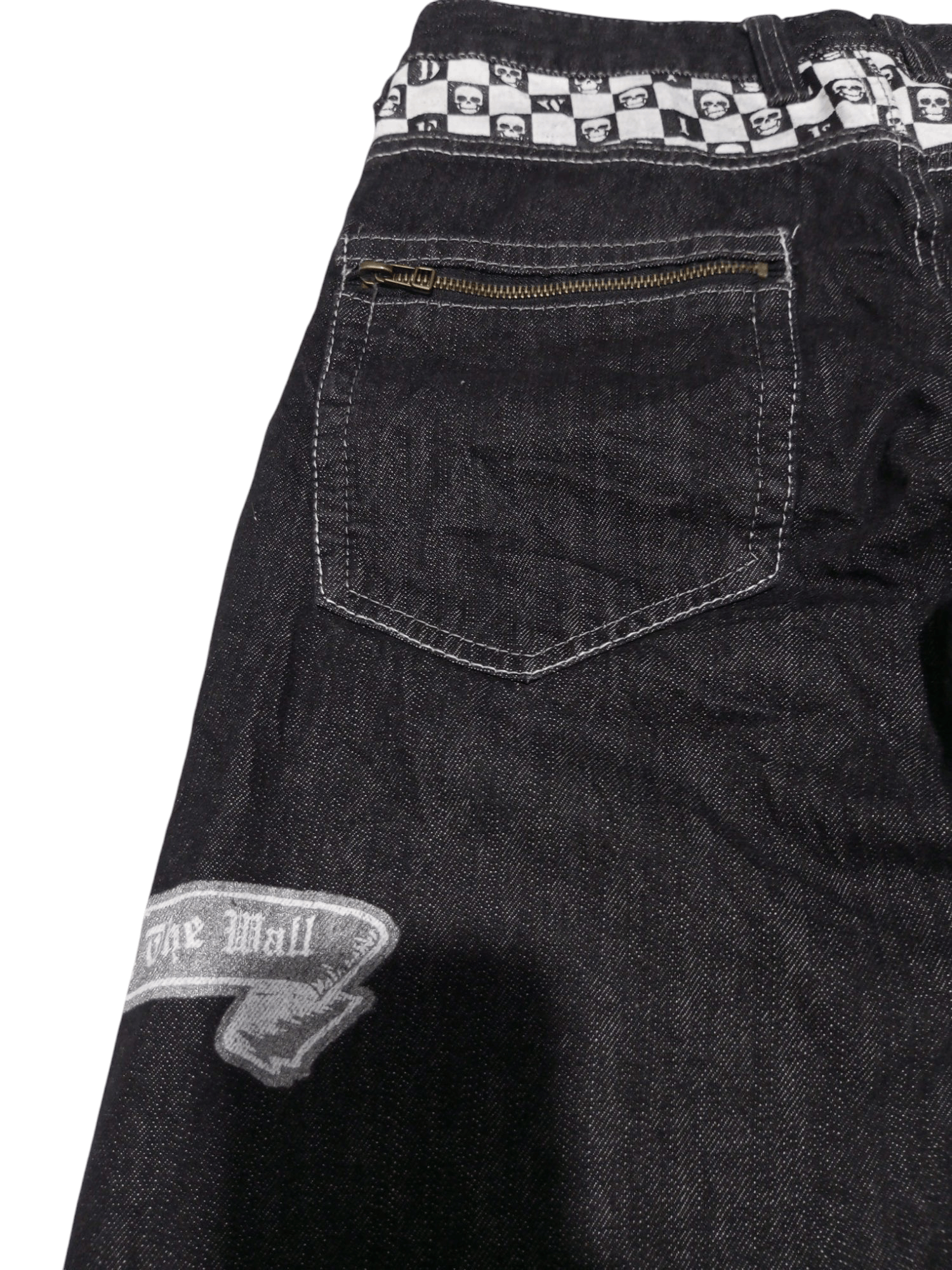 Hysteric Glamour Vintage mild life sklulls bones punk denim pants Size US 29 - 7 Thumbnail