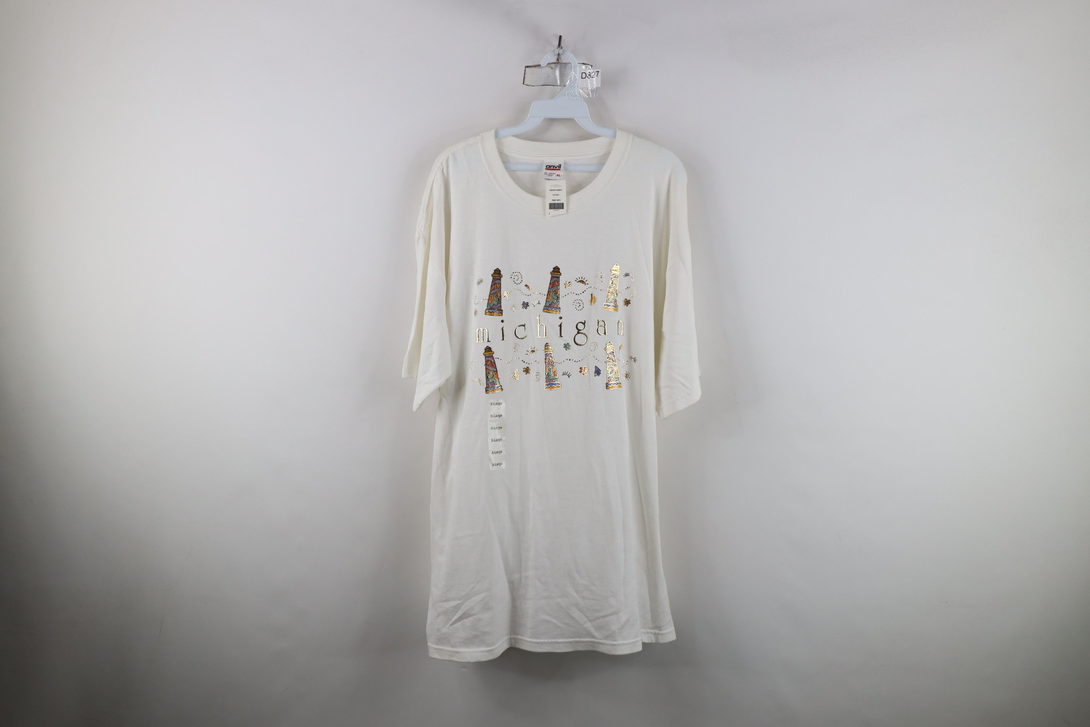 Vintage Deadstock Vintage 90s Streetwear Michigan Lighthouse T-Shirt Size XL / US 12-14 / IT 48-50 - 1 Thumbnail