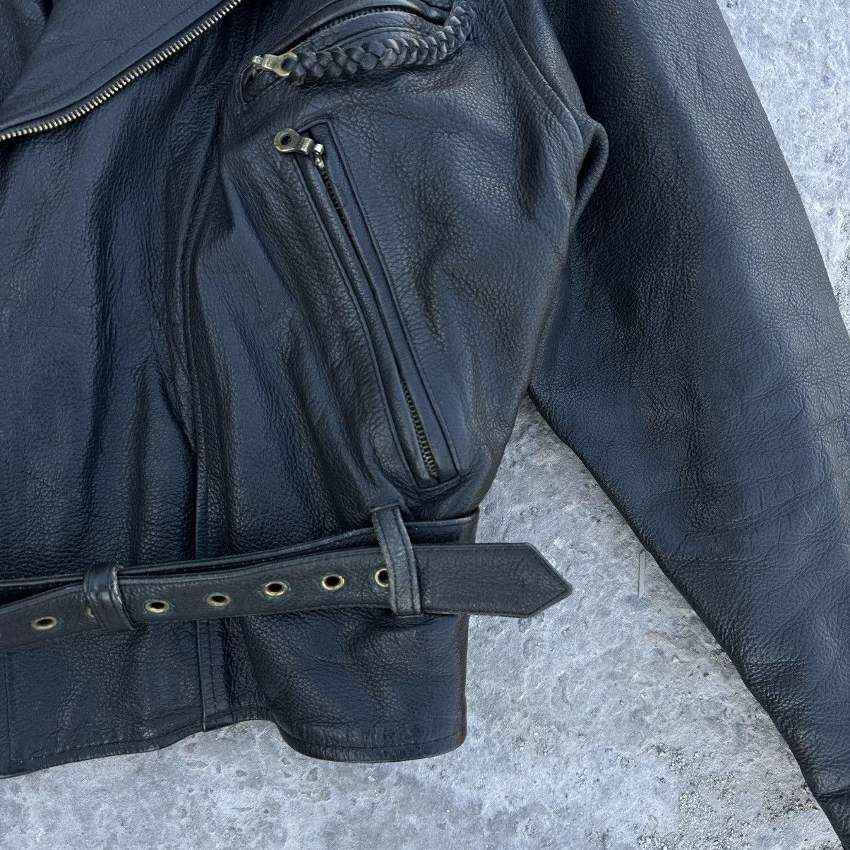 Japanese Brand Vintage Japanese Style Rare Leather Moto Jacket Smash 90s Size US S / EU 44-46 / 1 - 4 Thumbnail