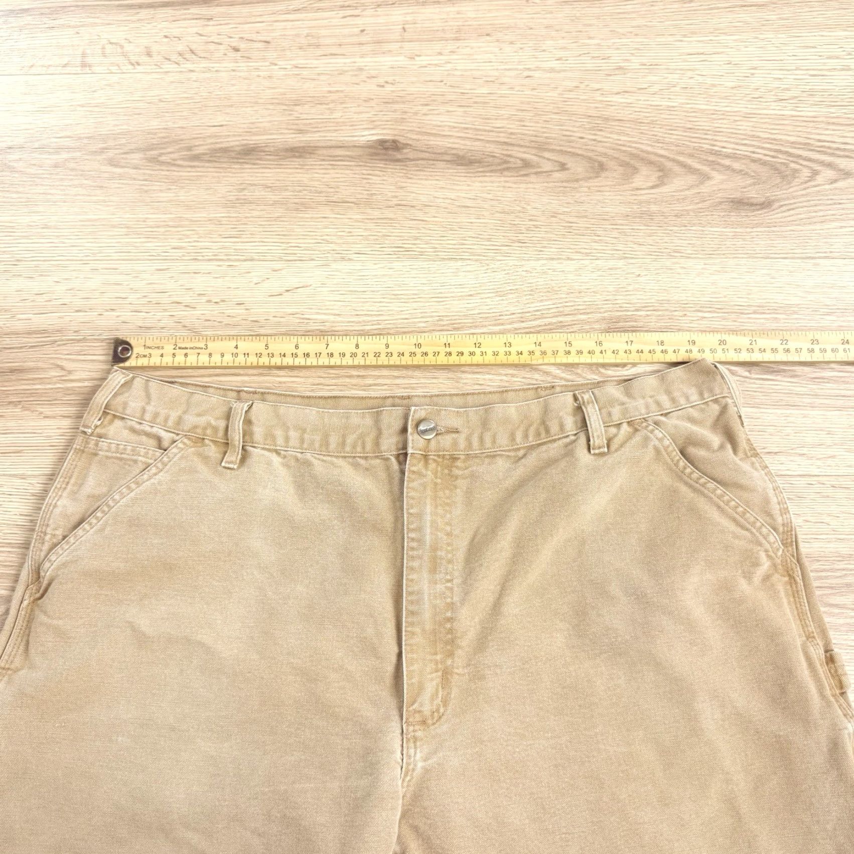 Carhartt VINTAGE Carhartt Pants Carpenter Regular Canvas Brown 42x32 Mens Inseam 32 Brown Mens Size US 42 / EU 58 - 2 Thumbnail