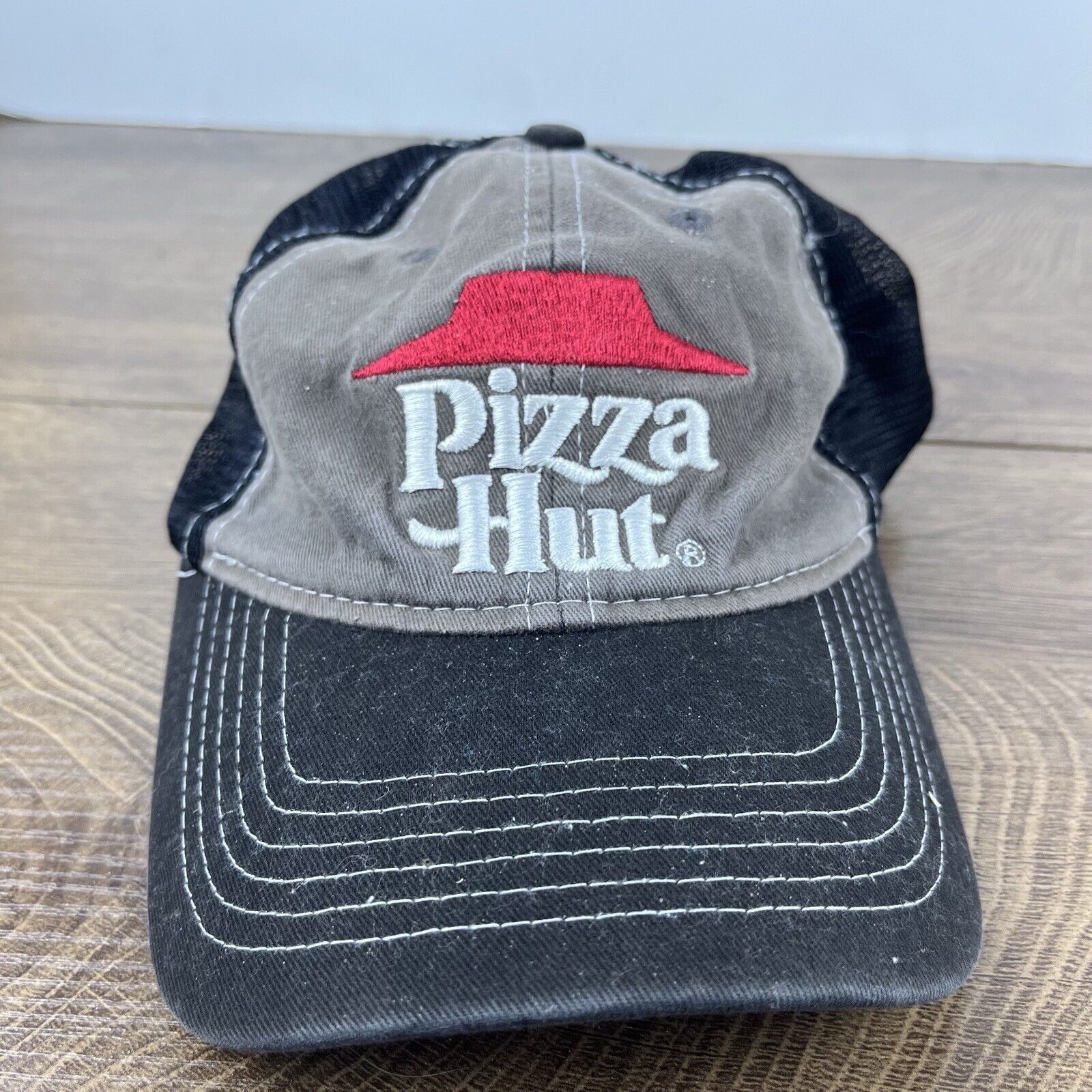 Other Pizza Hut Hat Pizza Hut Baseball Hat Gray Hat Adjustable Hat Size ONE SIZE - 3 Thumbnail