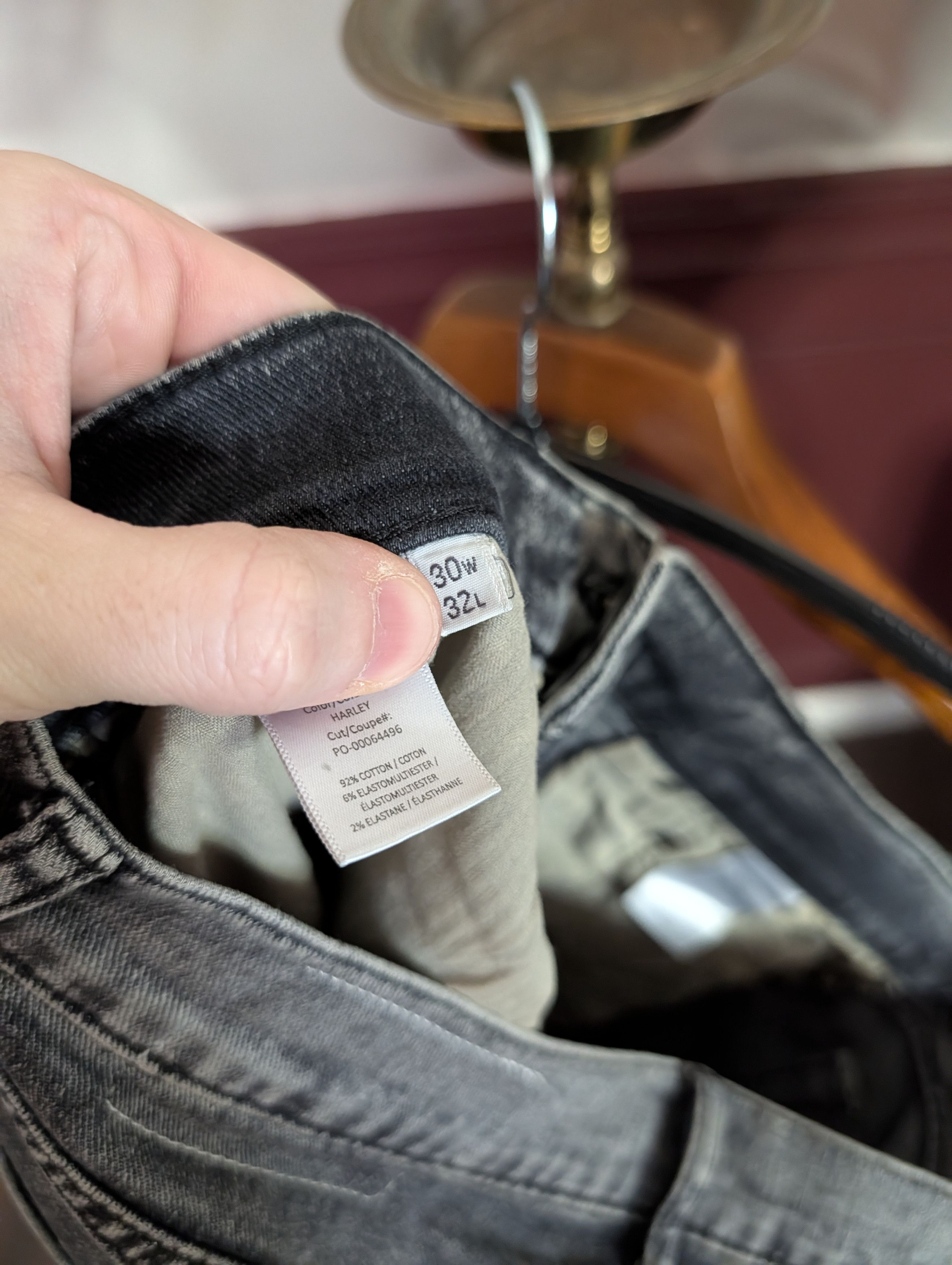 Rag & Bone Fit 1 Skinny gray stone wash denim jeans 30x32 Size US 30 / EU 46 - 10 Thumbnail