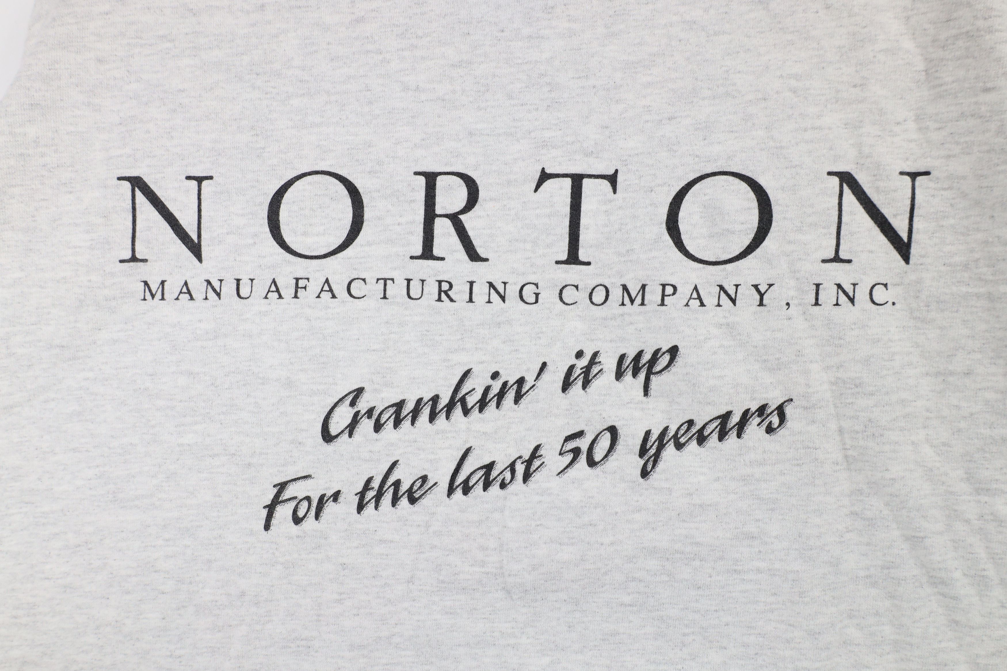Vintage Vintage Norton Manufacturing Company Engines T-Shirt Gray Size US XXL / EU 58 / 5 - 9 Thumbnail