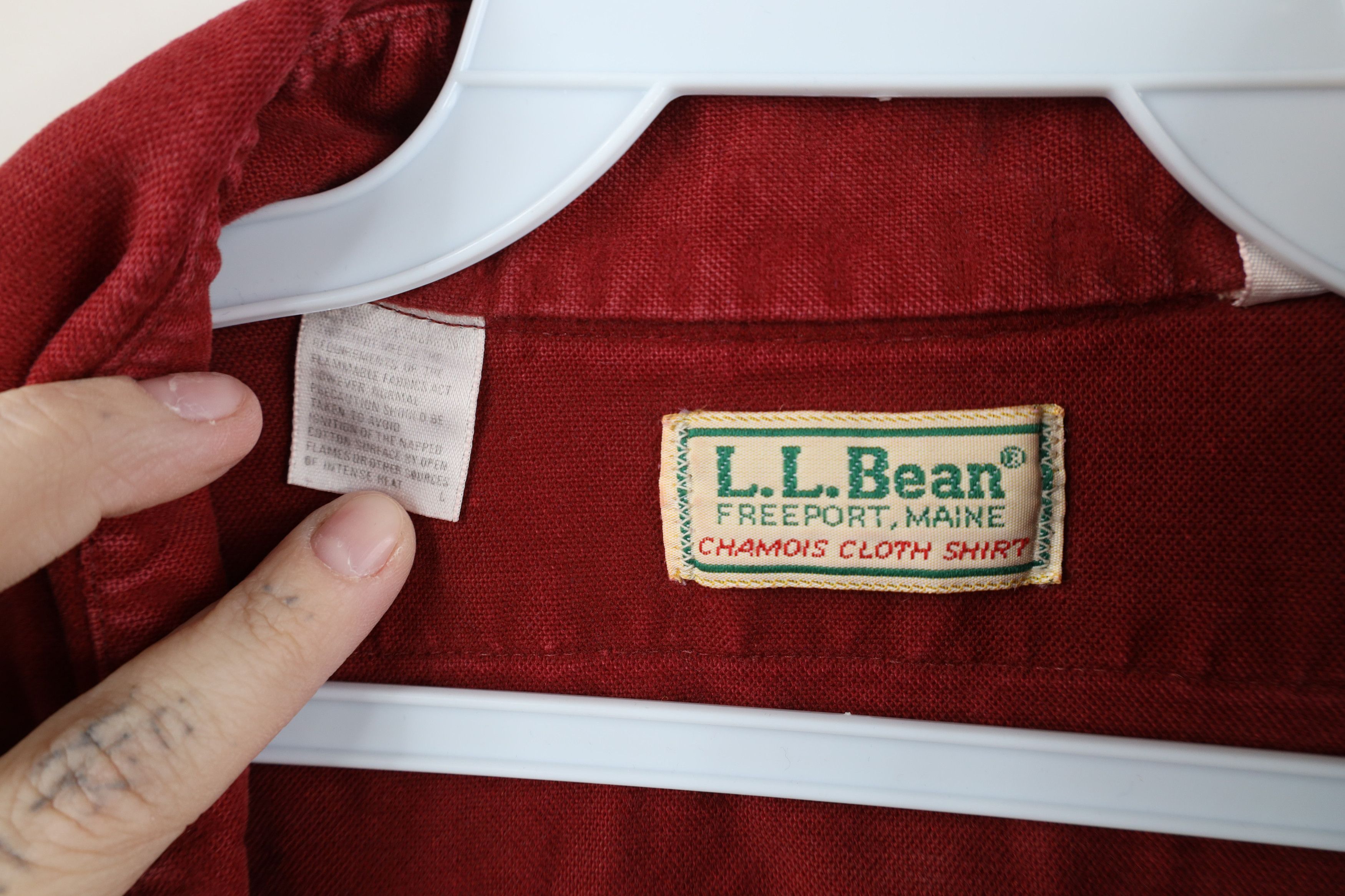 L.L. Bean Vintage 70s LL Bean Chamois Cloth Collared Button Shirt USA Size US M / EU 48-50 / 2 - 10 Thumbnail