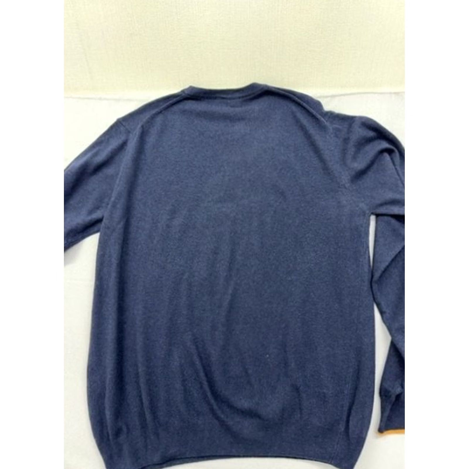 Harmont & Blaine Harmont & Blaine Navy Blue XL Mens Crew Neck Sweater Orange Contrast (Cotton Jersey) Size US XL / EU 56 / 4 - 3 Thumbnail