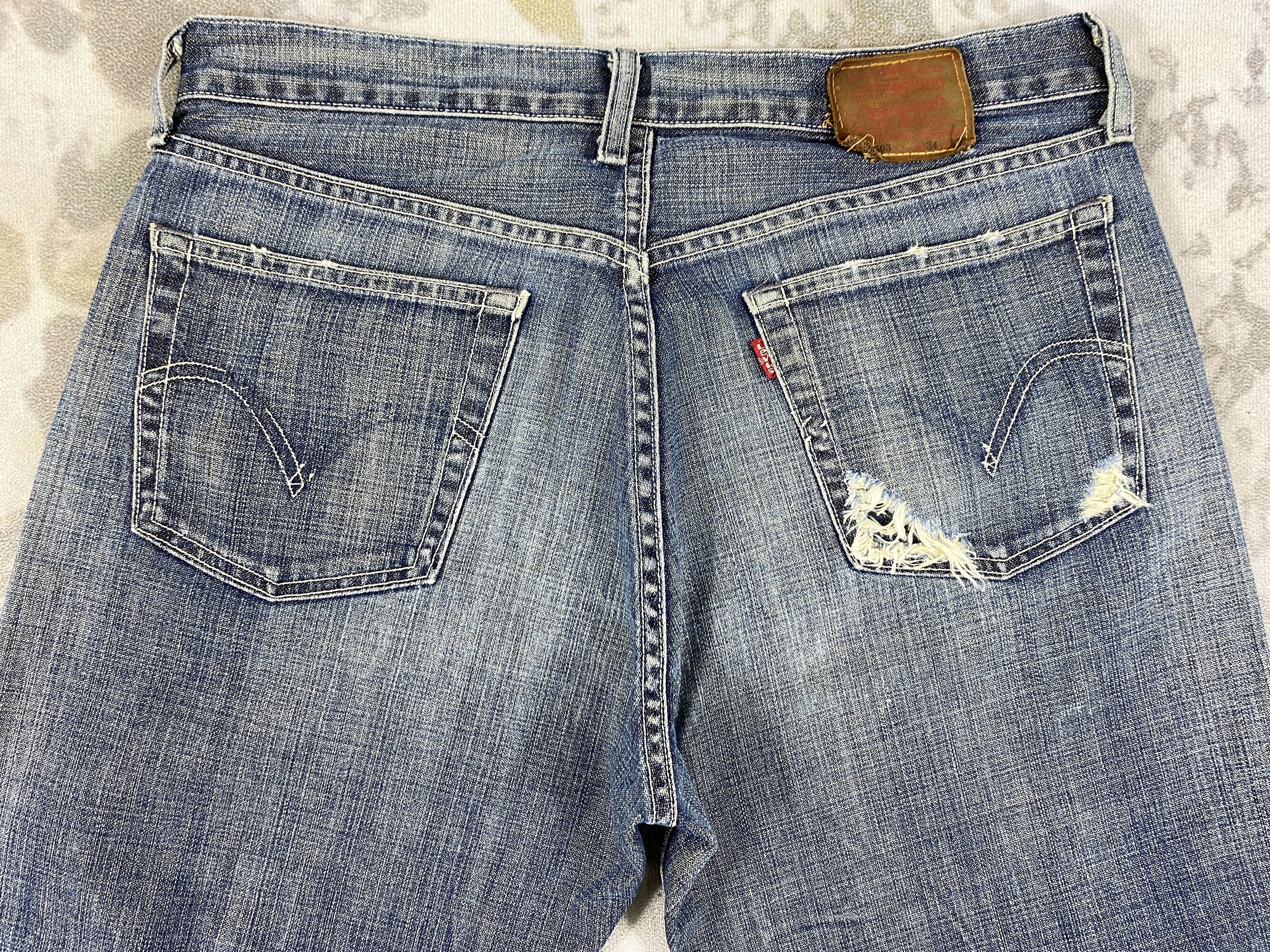 Levi's Faded Blue Vintage Levi's 503 Jeans 33x27 Denim -SJ167 Size US 33 - 4 Thumbnail