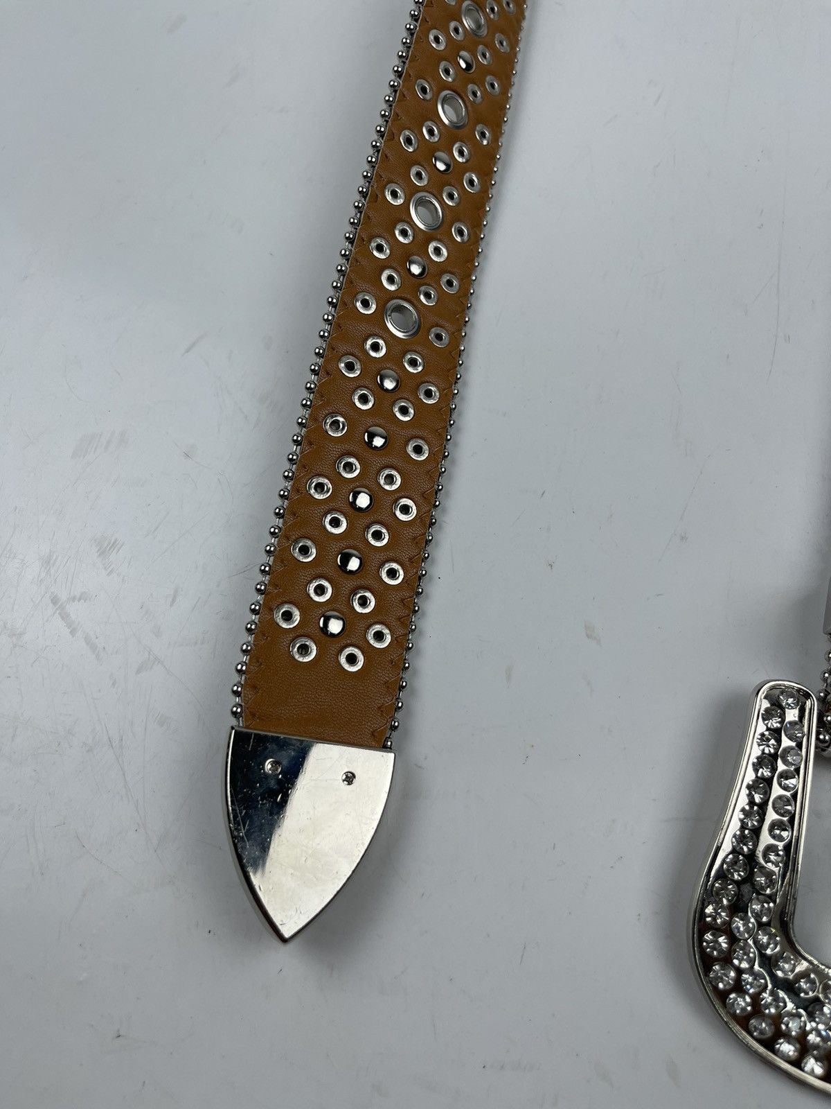Japanese Brand studded belt tc9 Size 36 - 3 Thumbnail