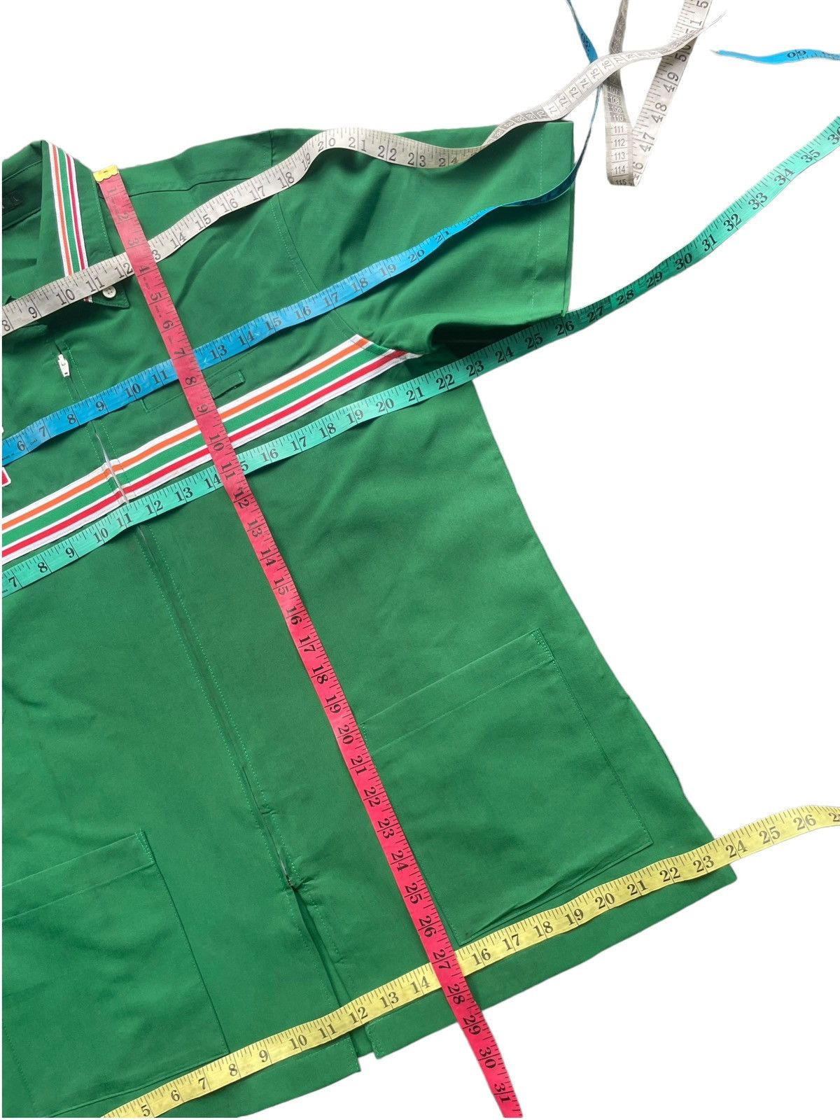 Japanese Brand 7 Eleven Short Sleave Work Shirt Size US L / EU 52-54 / 3 - 3 Thumbnail