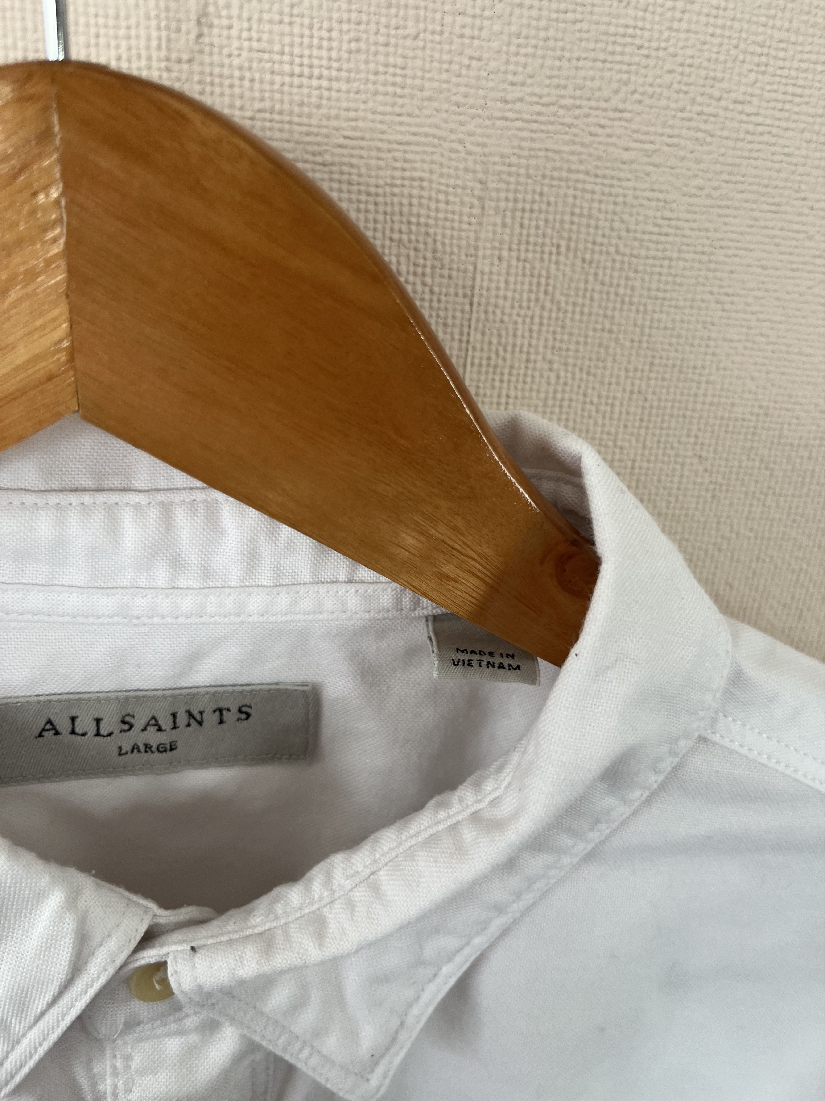 Allsaints ALLSAINTS AZUR LS WHITE SHIRT BUTTON LONGSLEEVE Size US L / EU 52-54 / 3 - 8 Thumbnail