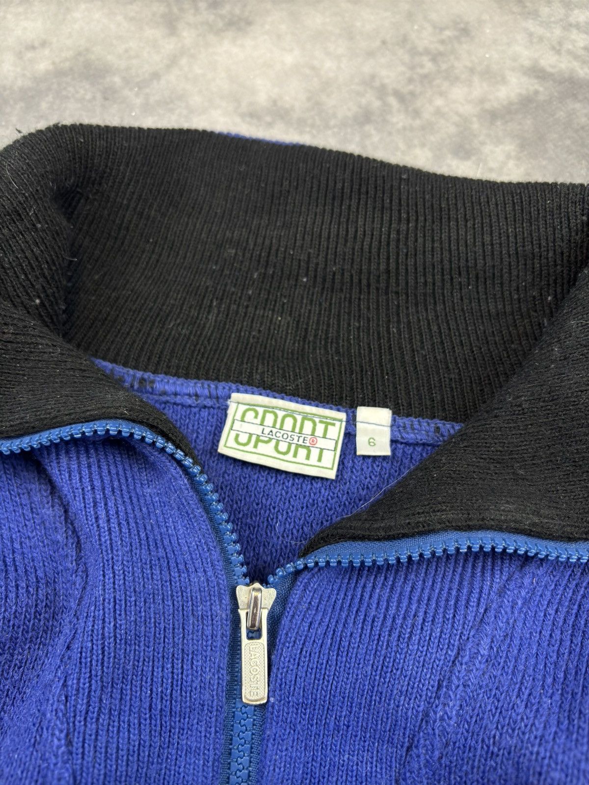 Lacoste × Vintage 😮‍💨 Rare Vintage 90s Lacoste Quarter 1/3 Zip Sweater Y2K Size US L / EU 52-54 / 3 - 3 Thumbnail