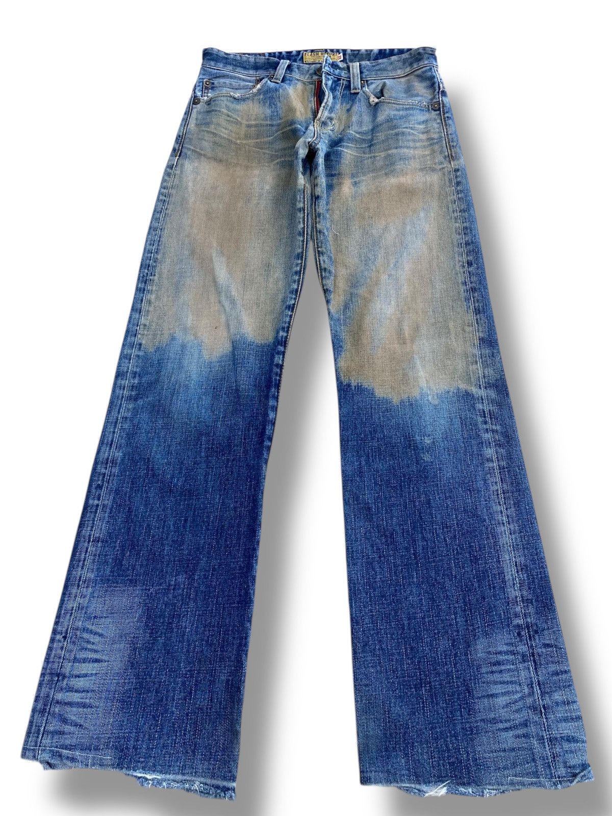 Japanese Brand Rusty Faded Wash Style Loose Jeans