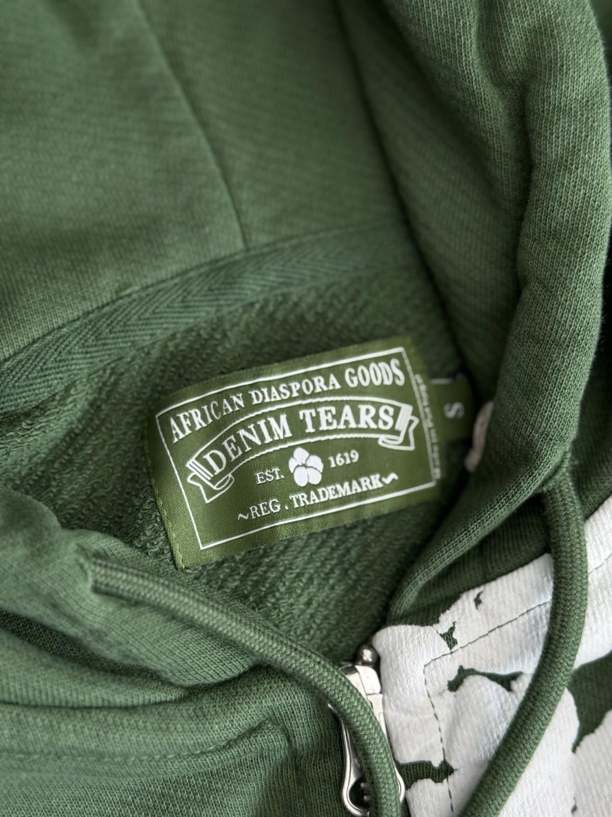 DENIM TEARS Size S - Denim Tears Cotton Wreath Green Zip Up Hoodie 2025 Size US S / EU 44-46 / 1 - 6 Thumbnail