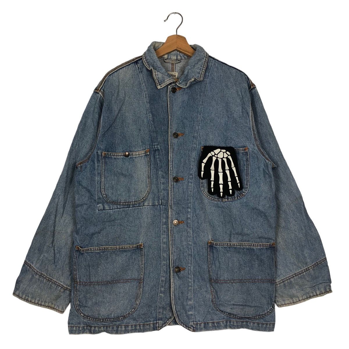 Japanese Brand 🔥90’s Chore Denim Jacket Offroad Boston USA Toyo Enterprise Size US M / EU 48-50 / 2 - 2 Thumbnail
