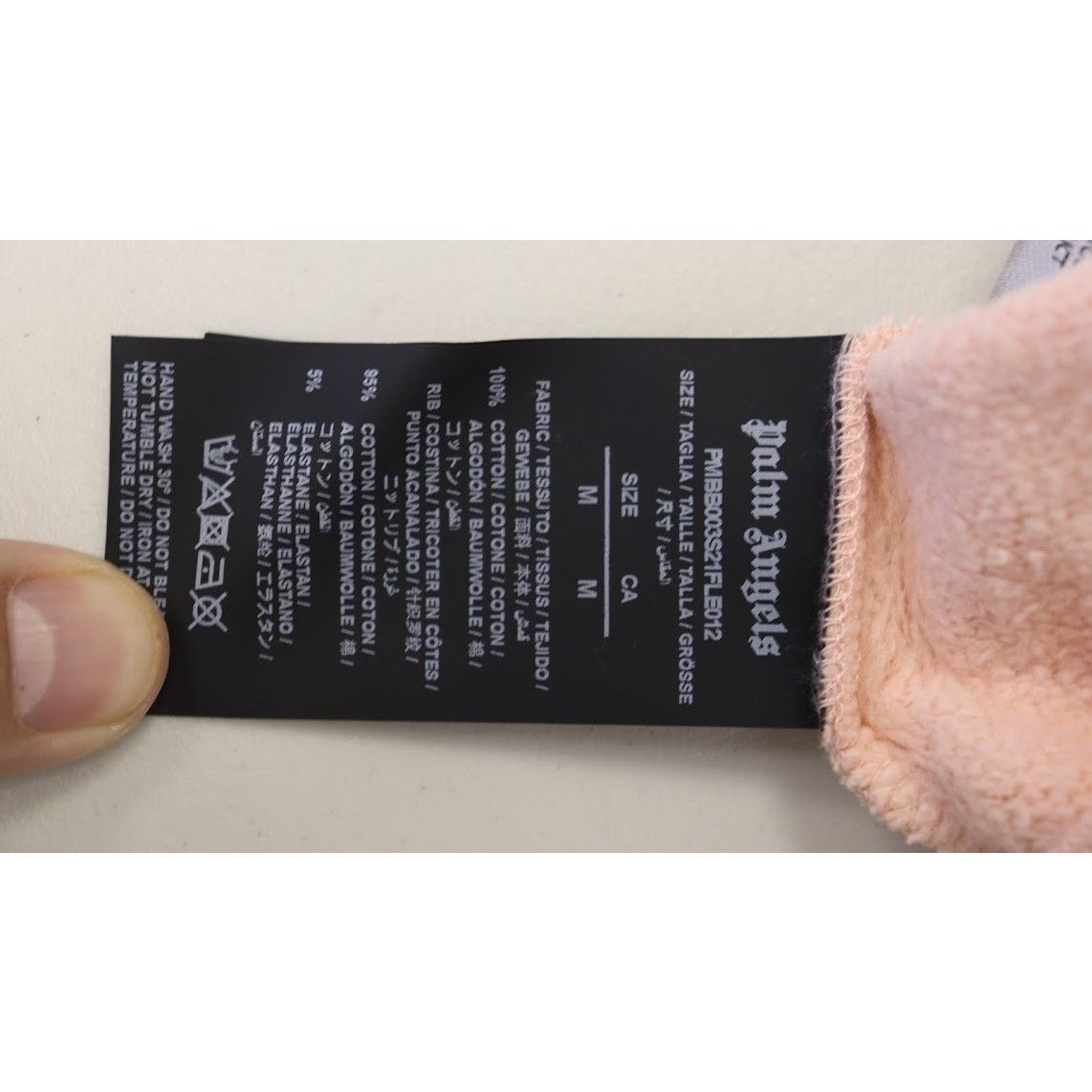 Palm Angels o1rshd1 Ibiza Sprayed Hoody Hoodie in Salmon Pink Size US M / EU 48-50 / 2 - 11 Thumbnail