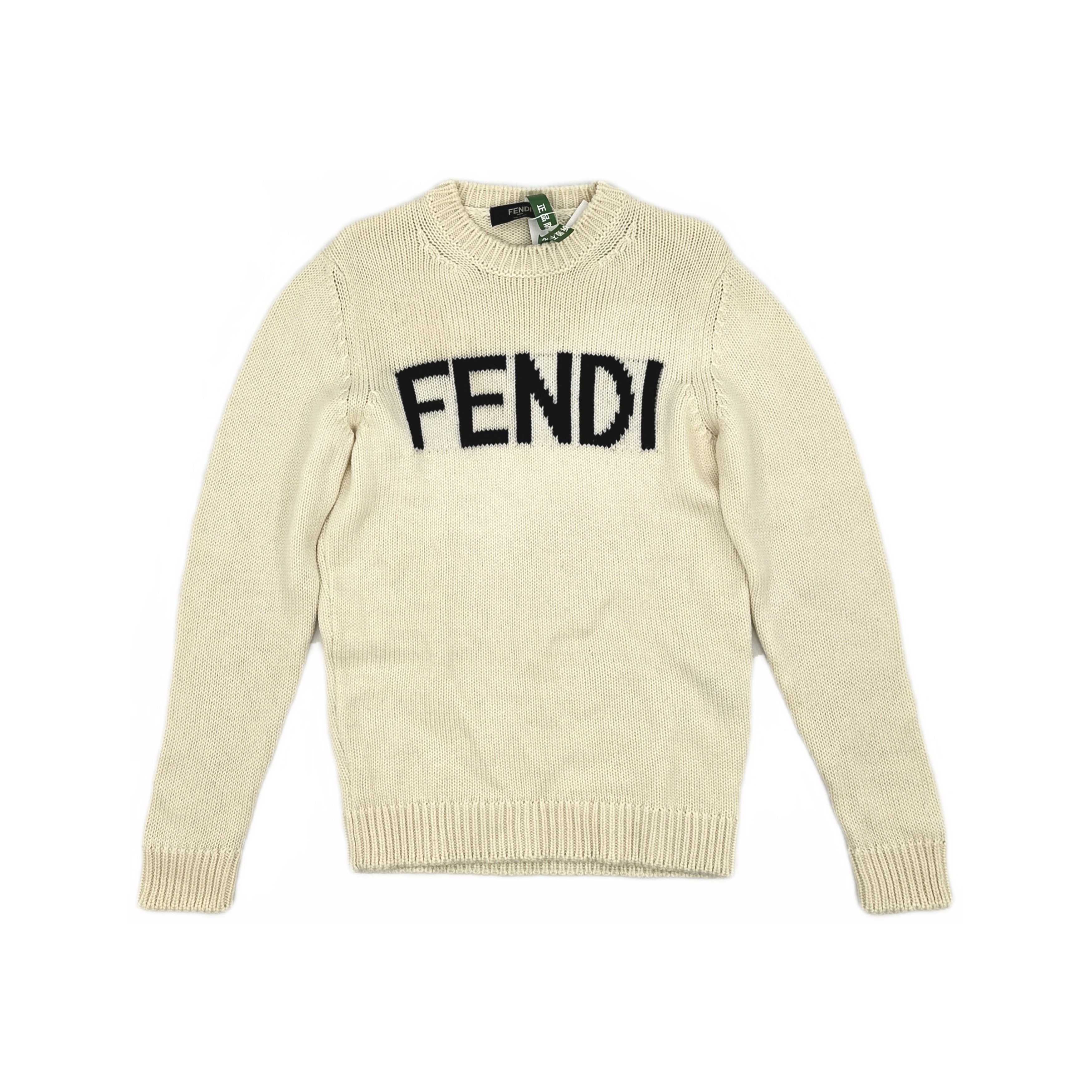 Fendi Fendi Logo Knit Sweater Size M Size US M / EU 48-50 / 2 - 1 Thumbnail