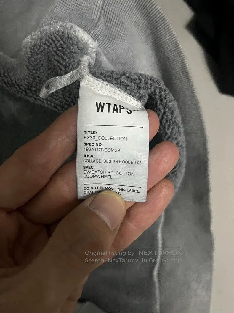 Wtaps Wtaps Gray Hooded Sweatshirt Size US L / EU 52-54 / 3 - 2 Thumbnail