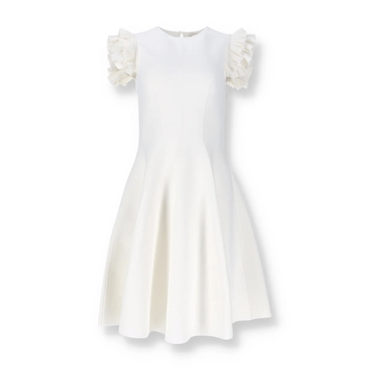 Alexander McQueen o1y0325 Mini Dress in White Size M / US 6-8 / IT 42-44 - 1 Thumbnail