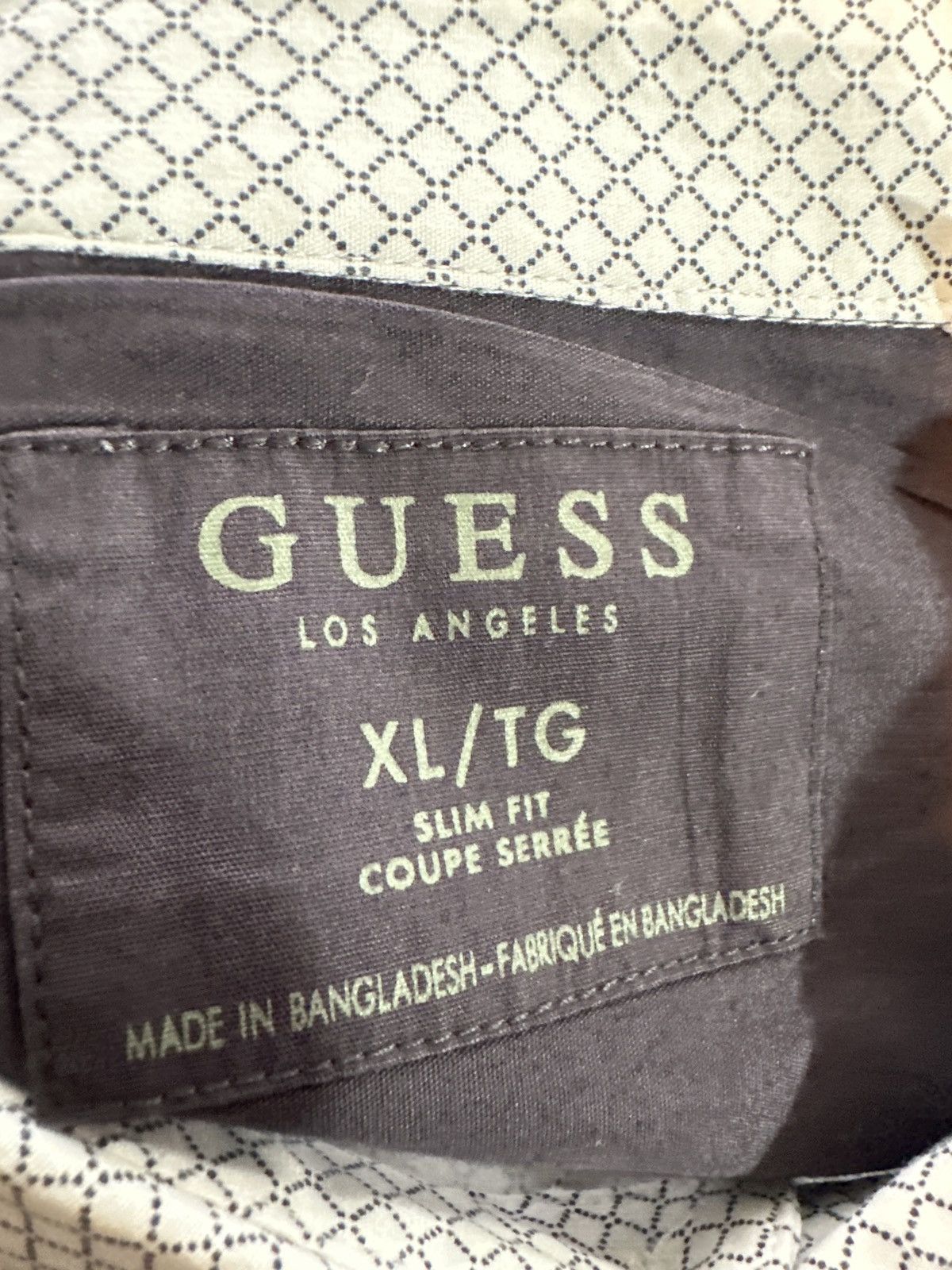 Guess Guess Los Angeles Slim Fit Geometric Print Shirt Size US XL / EU 56 / 4 - 6 Thumbnail