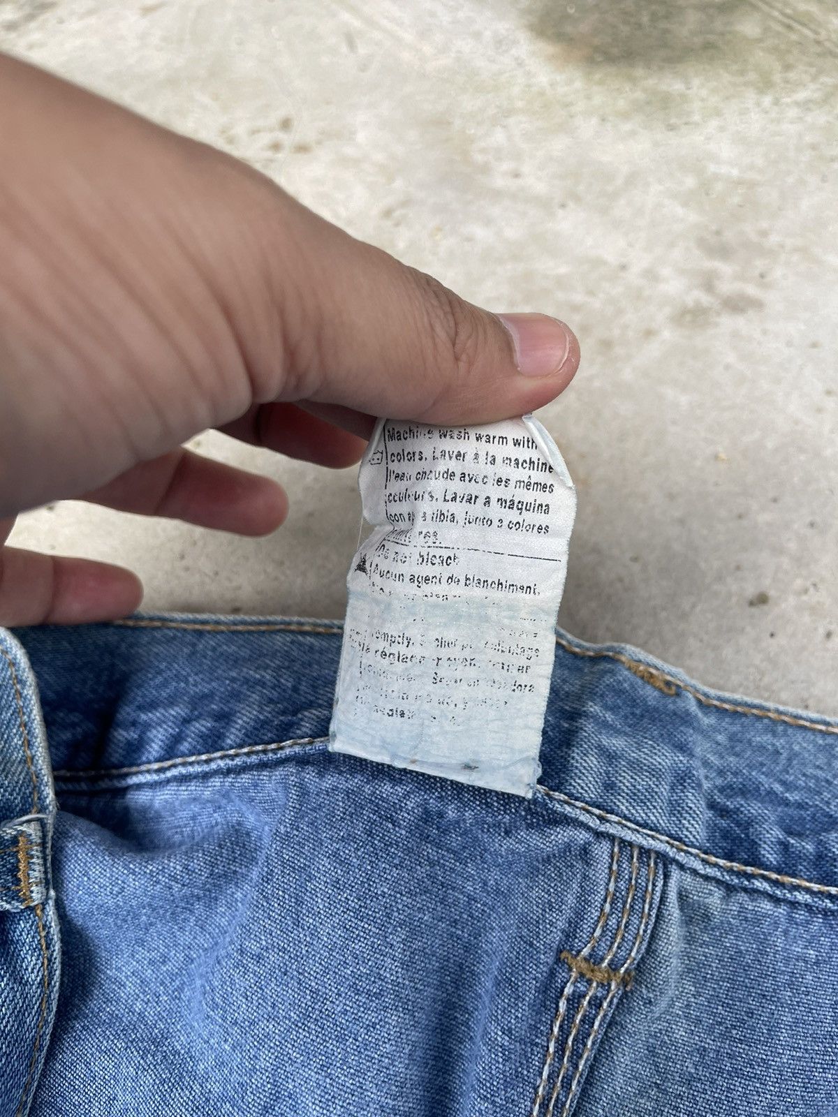 Carhartt Vintage 80s Carhartt Double Knee Jeans Denim size 32x44 Size US 32 / EU 48 - 5 Thumbnail