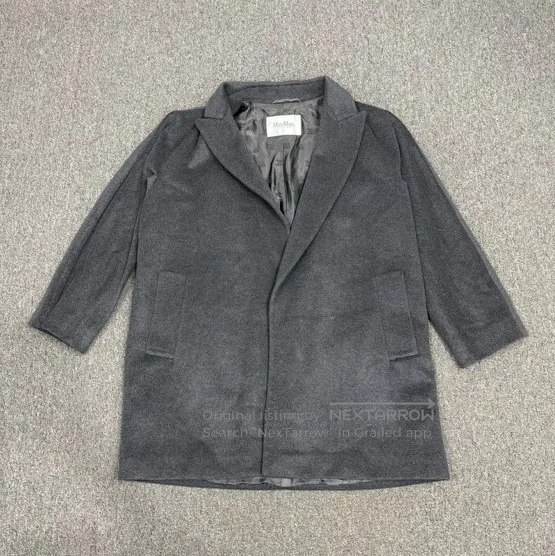 Other MaxMara Men's Gray Polyester Overcoat . Size US M / EU 48-50 / 2 - 1 Thumbnail