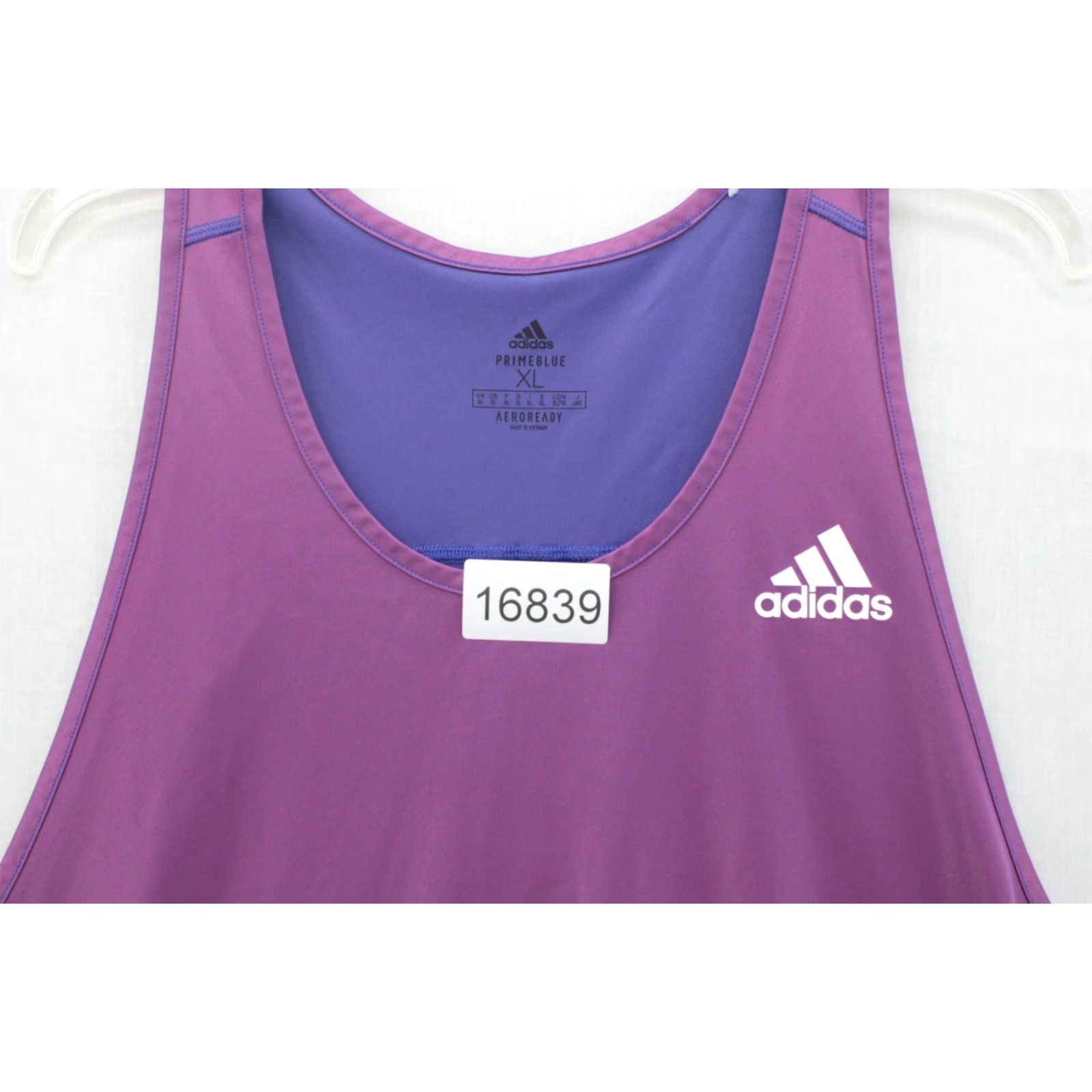 Adidas VINTAGE Adidas Primeblue Tank Top Mens XL Purple Aeroready Sleeveless Athleisure Sports Size US XL / EU 56 / 4 - 7 Thumbnail
