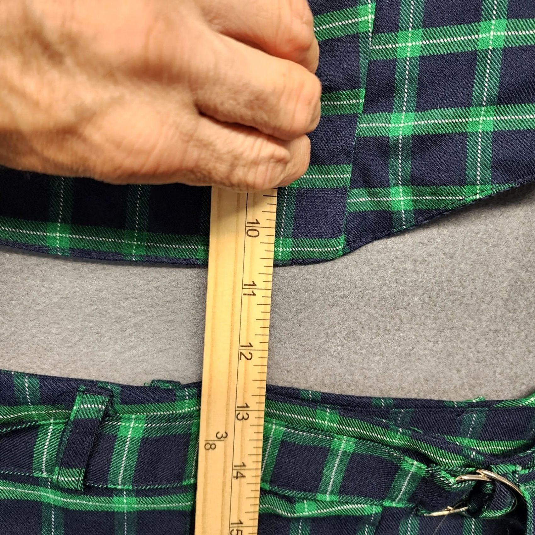 Vintage VINTAGE Bluesteel Women L Blackwatch Plaid Blue Green Skirt & Top Set Grunge Preppy Schoolgirl Mens? Size L / US 10 / IT 46 - 6 Thumbnail