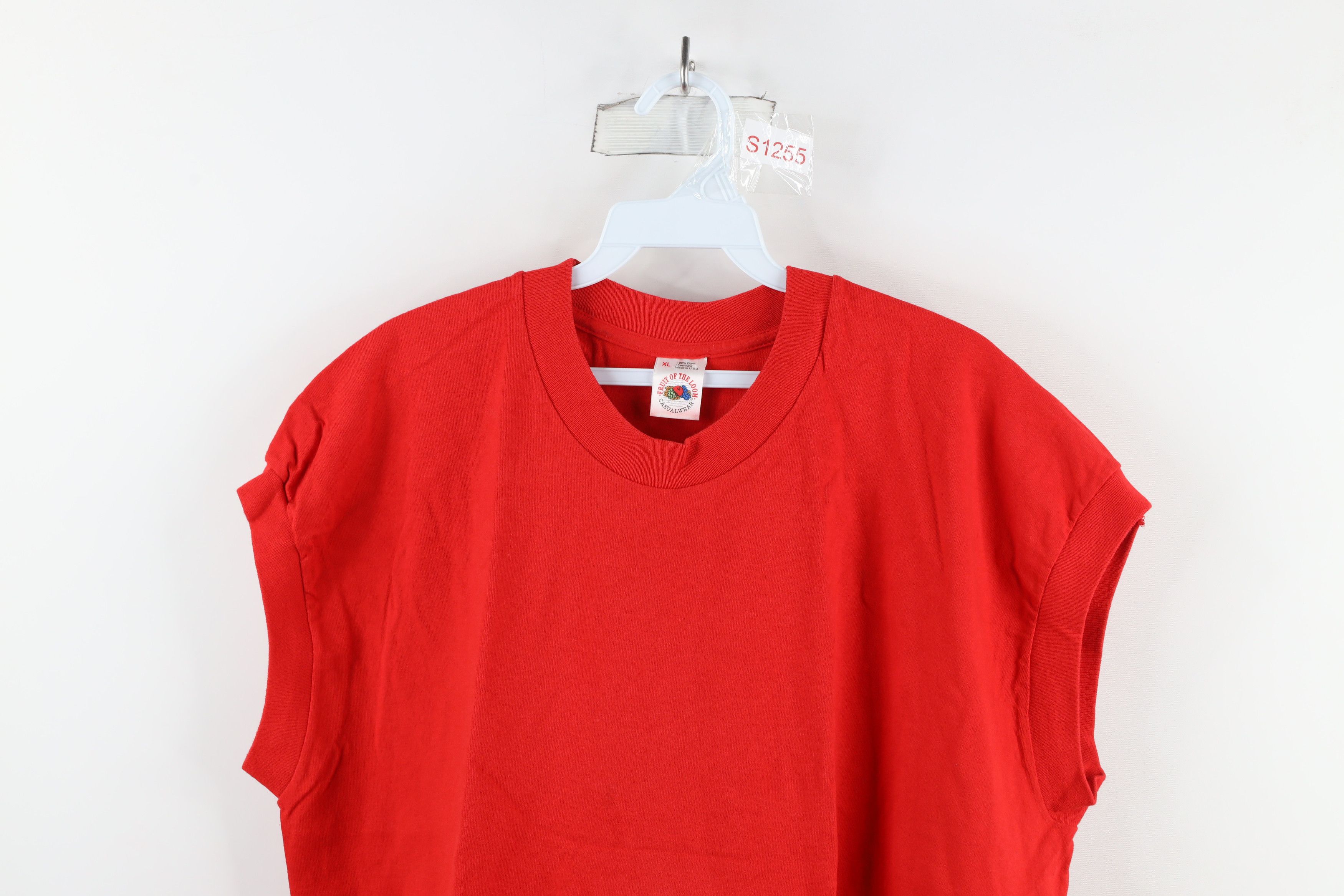 Vintage Vintage 90s Streetwear Sleeveless Muscle T-Shirt Cotton USA Size US XL / EU 56 / 4 - 2 Thumbnail