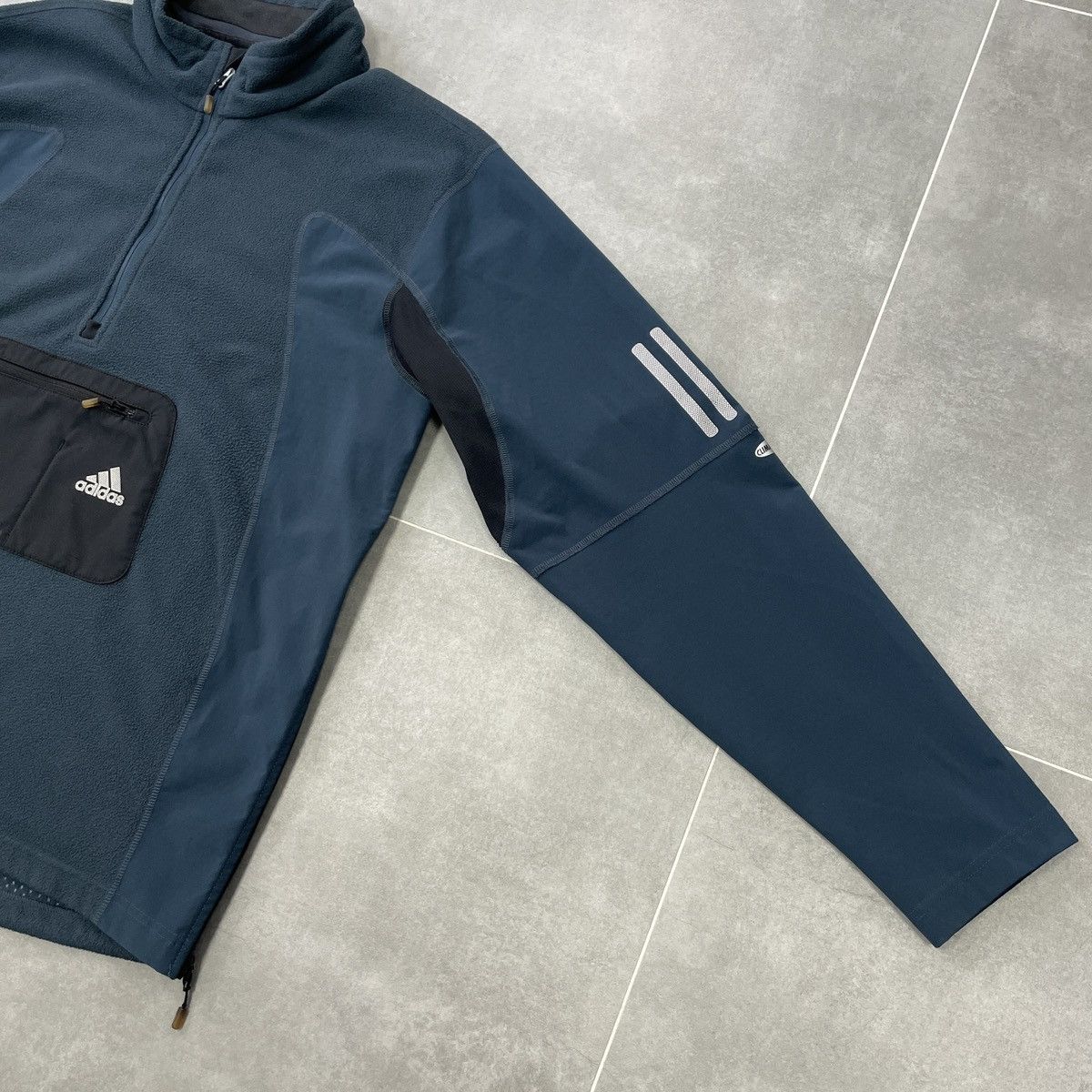 Adidas × Vintage Vintage Adidas Clima Proof Fleece Anorak Jacket Size XL Size US XL / EU 56 / 4 - 12 Thumbnail