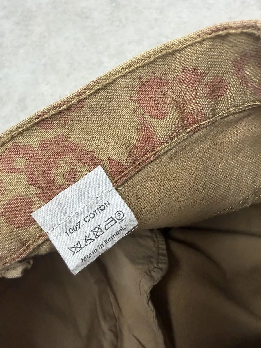 Dries Van Noten Dries Van Noten Beige Red Abstract Floral Pants Size US 30 / EU 46 - 6 Thumbnail