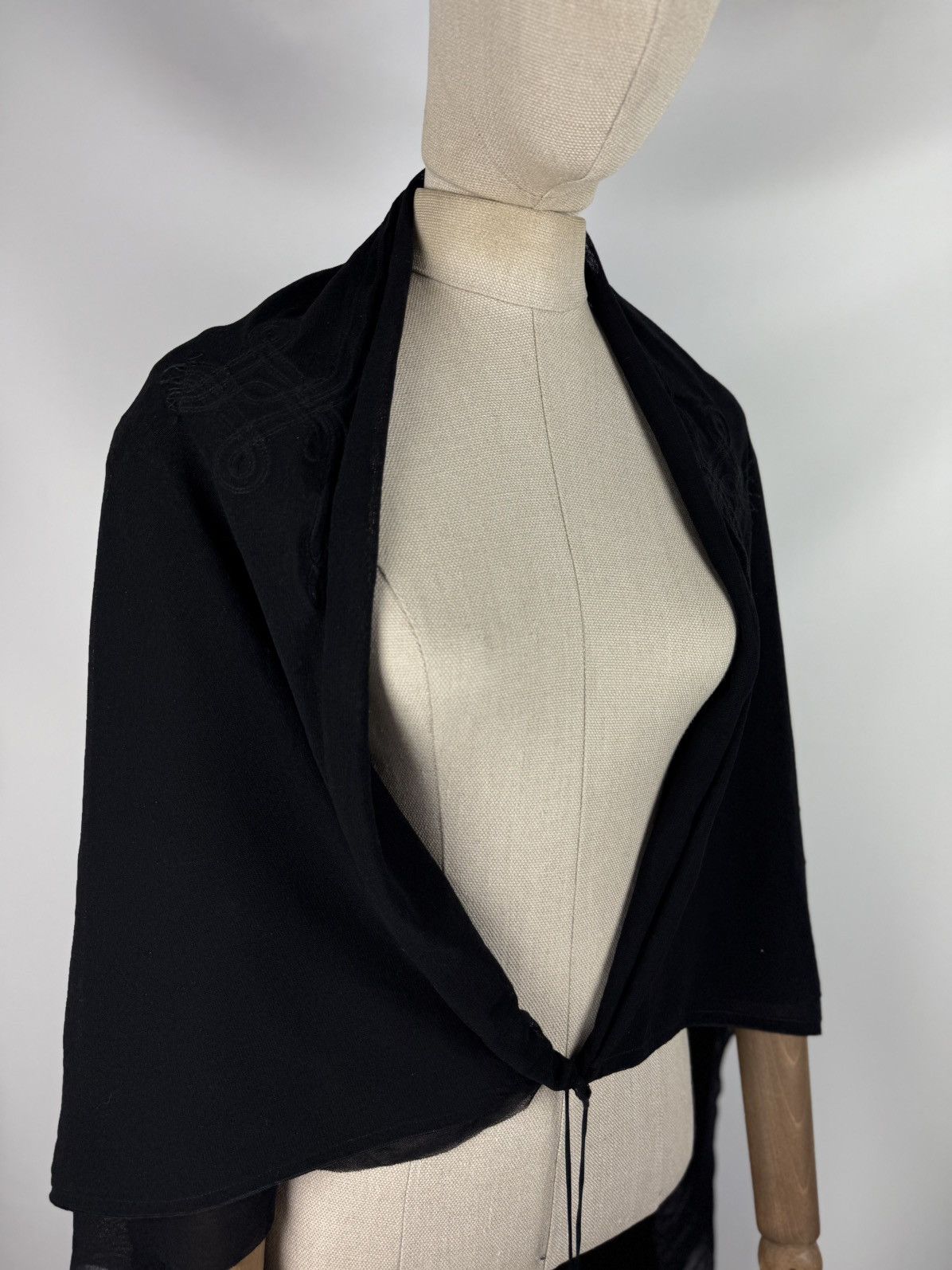 Jean Paul Gaultier Jean Paul Gaultier Soleil Vintage 90s Mesh Cape Tunic Blouse Size M / US 6-8 / IT 42-44 - 3 Thumbnail