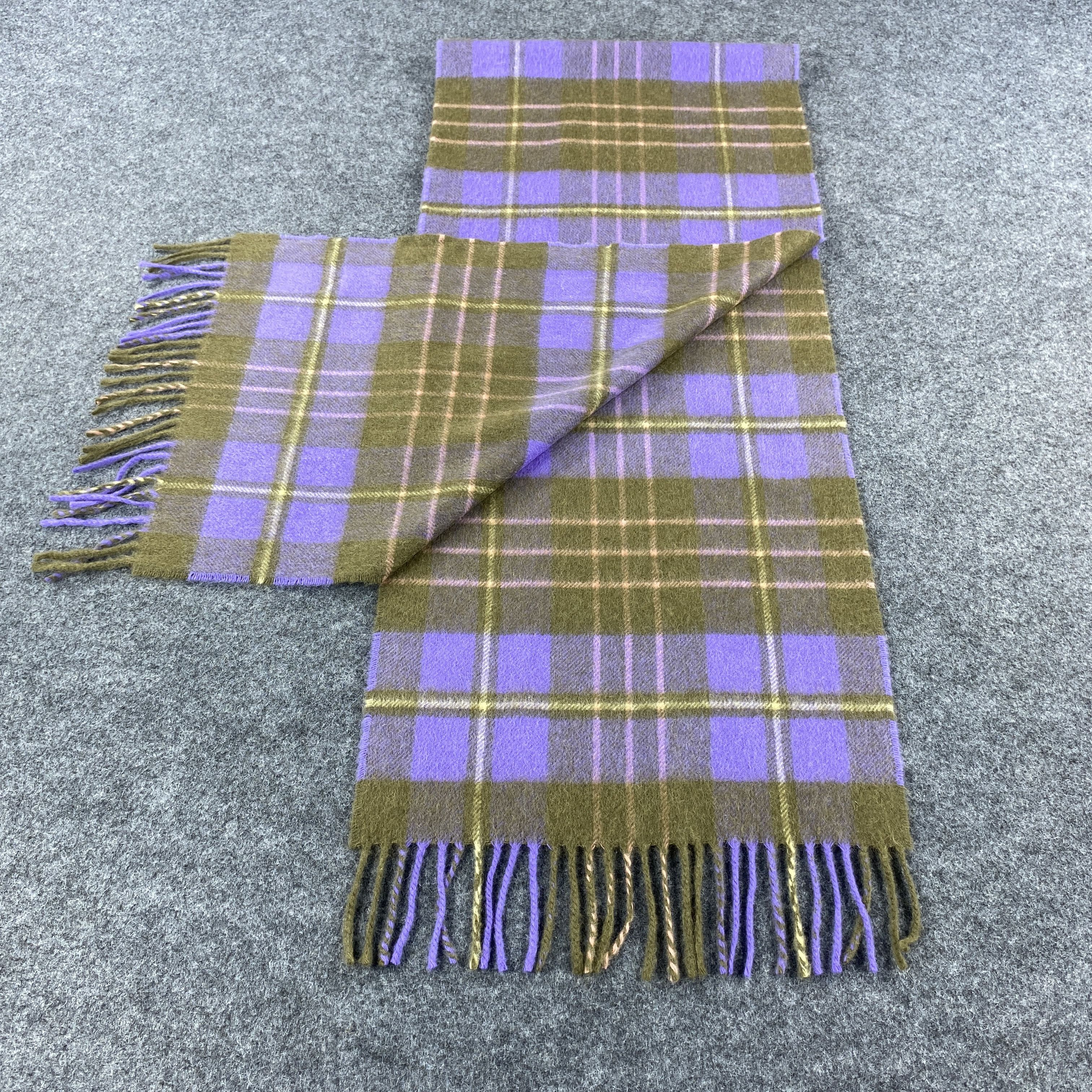 Johnstons Of Elgin × Vintage GF10557 Johnstons Of Elgin Scarf Neck Wear Nova Check Size ONE SIZE - 4 Thumbnail