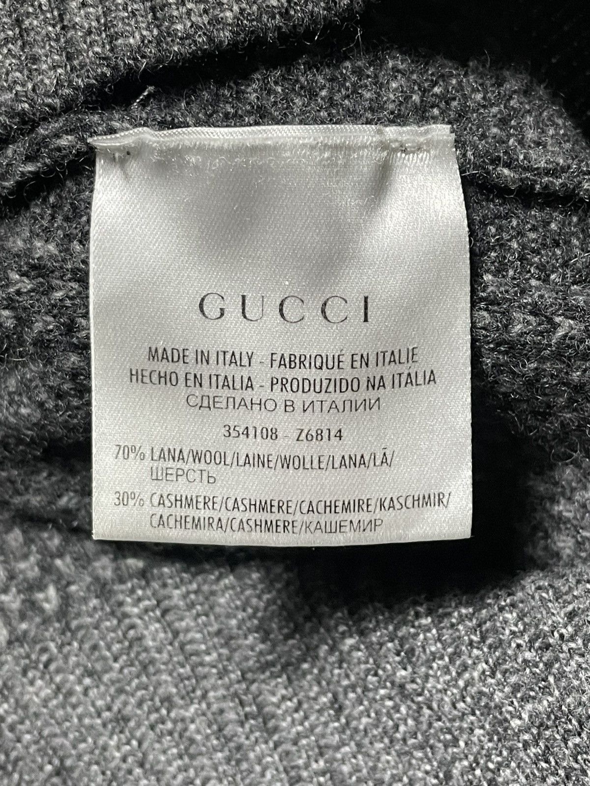 Gucci Gucci Vintage Cashmere Knit Sweater Grey Made In Italy L Size US M / EU 48-50 / 2 - 5 Thumbnail