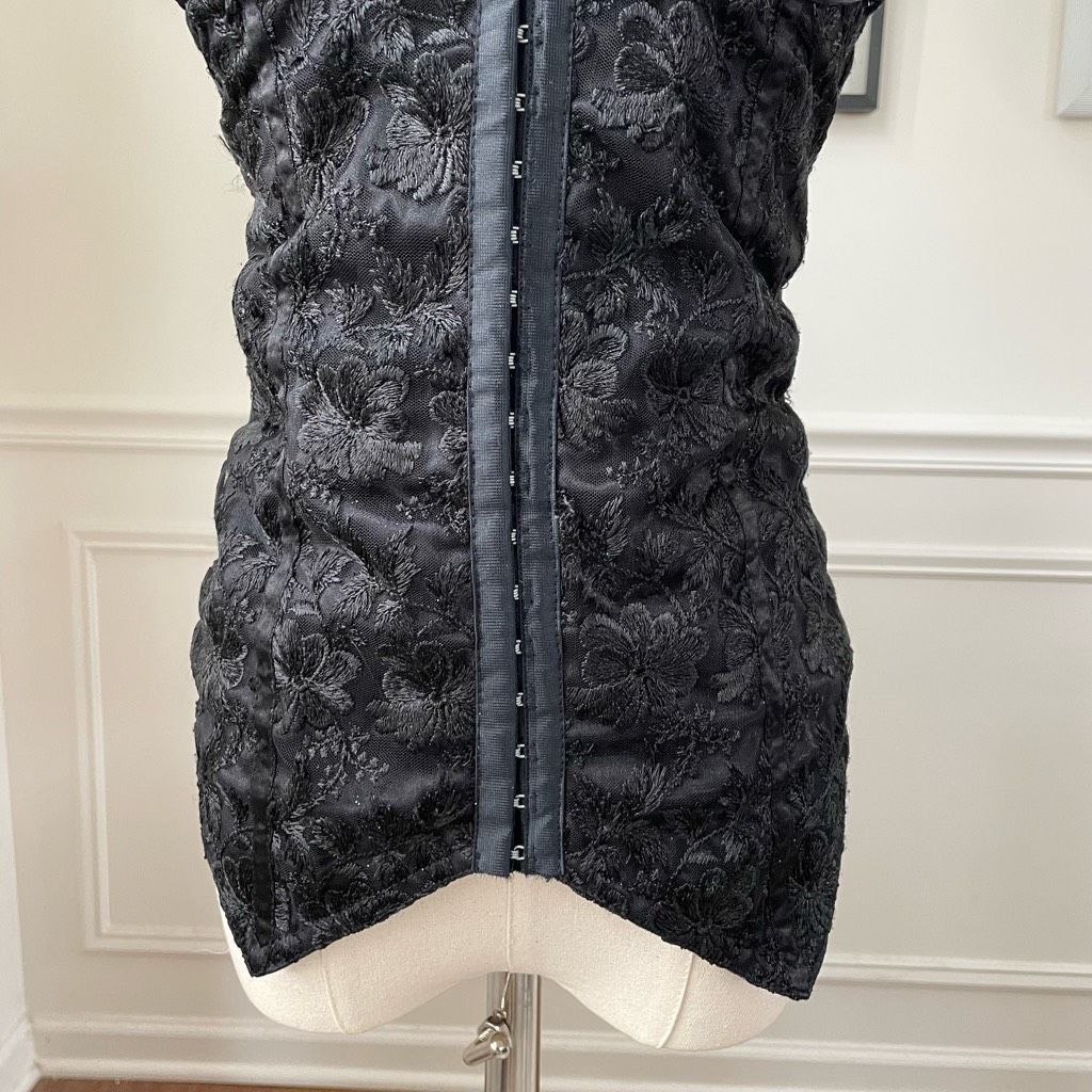 Other Kookai Black Satin Jacquard Bustier Top Mon Wife $100 S M Size S / US 4 / IT 40 - 3 Thumbnail