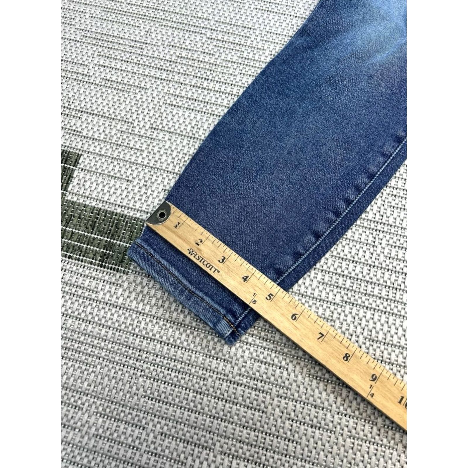 Good American Good American Good Waist Cropped Skinny Jeans Womens 10 Blue Denim Cotton 26x24 Jeans Regular Womens Blue 10s Size 32" / US 10 / IT 46 - 4 Thumbnail