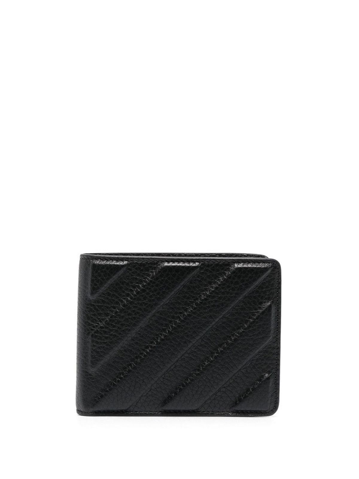 Off-White o1in1s1024 Q:1 / Size: OS / Diag Stripe Bi-Fold Wallet Black Size ONE SIZE - 2 Thumbnail