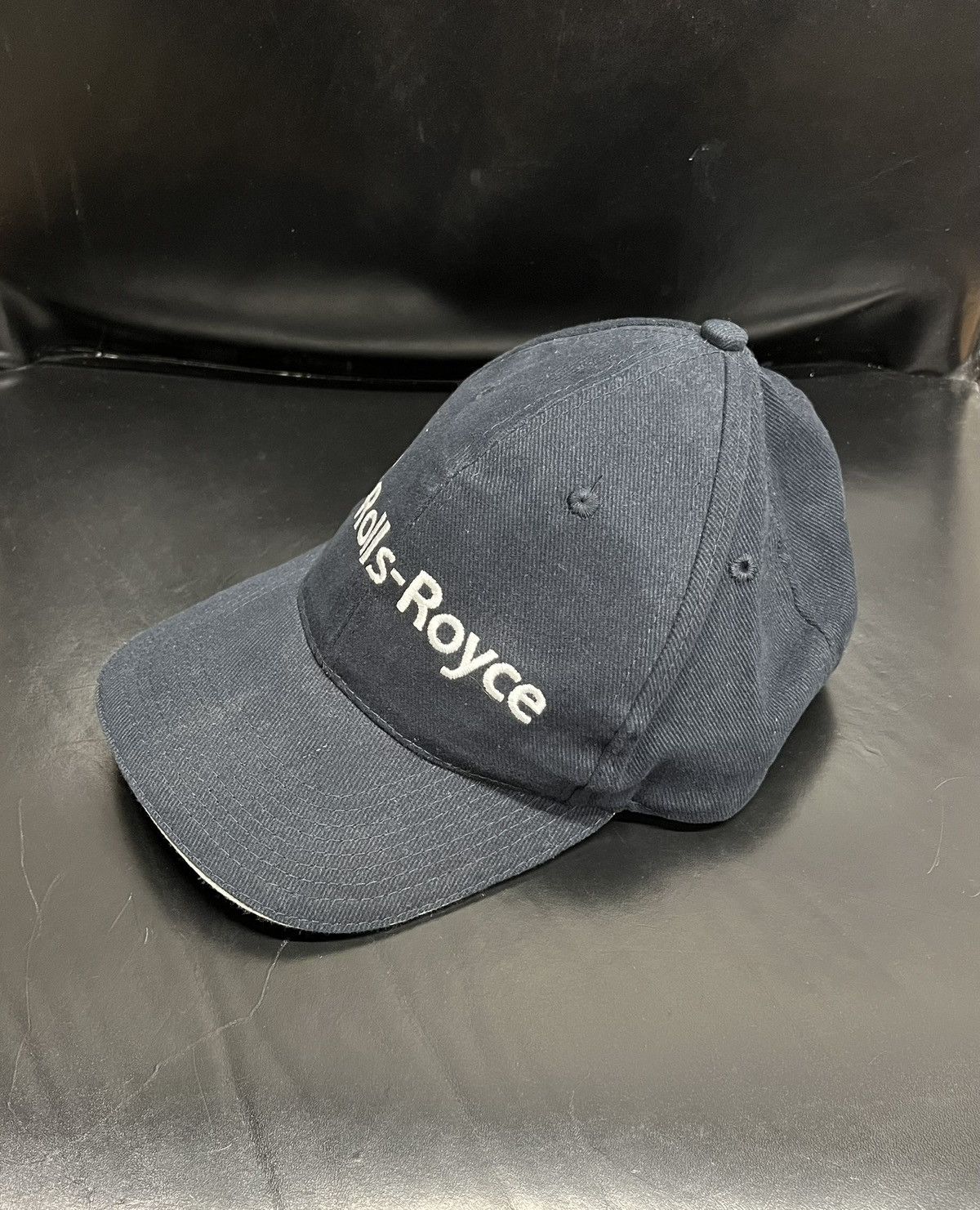 Vintage Rolls Royce Vintage Hat in Navy Blue Size ONE SIZE - 2 Thumbnail