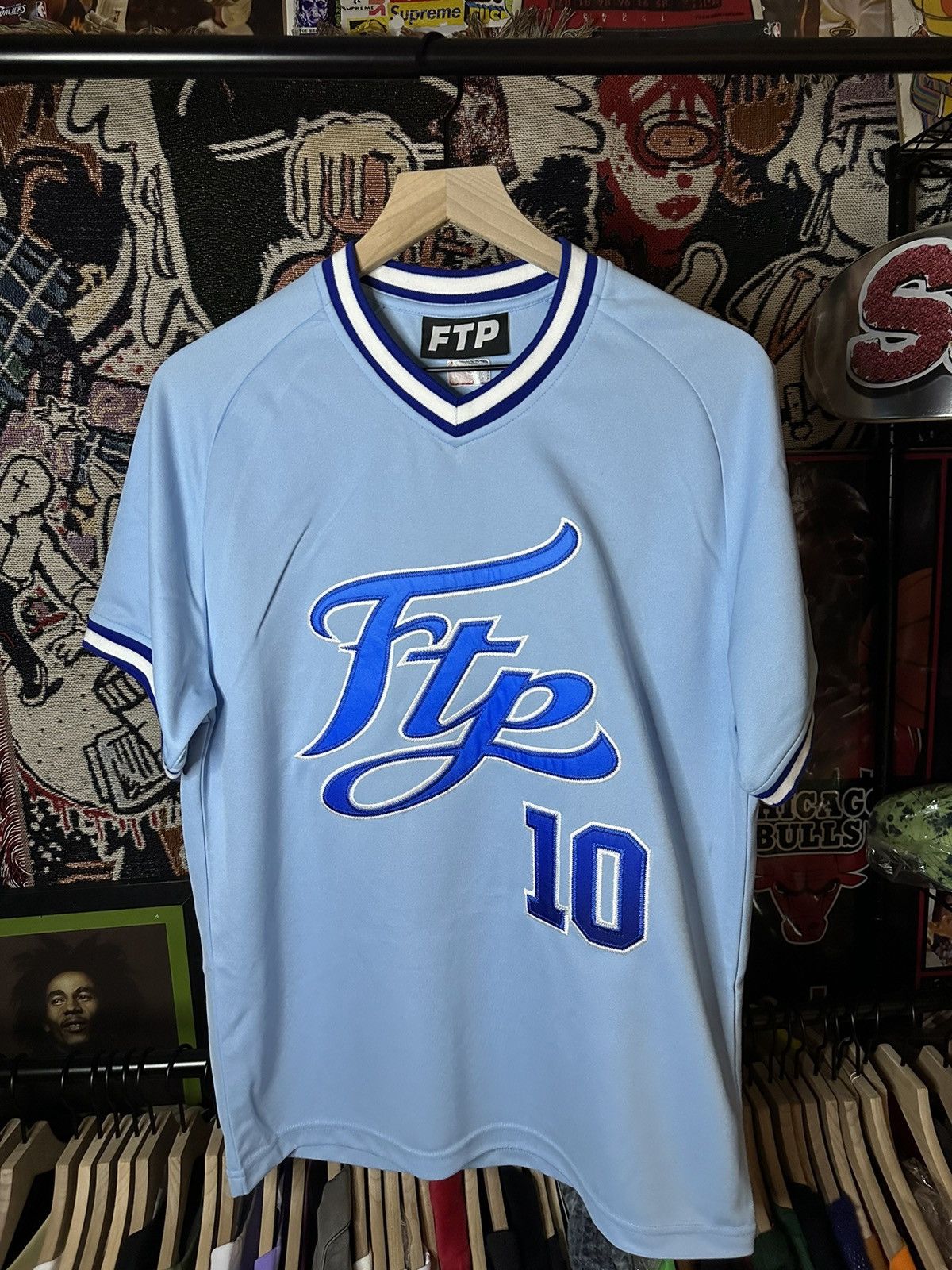 FTP Script Pullover Baseball Jersey Yellow