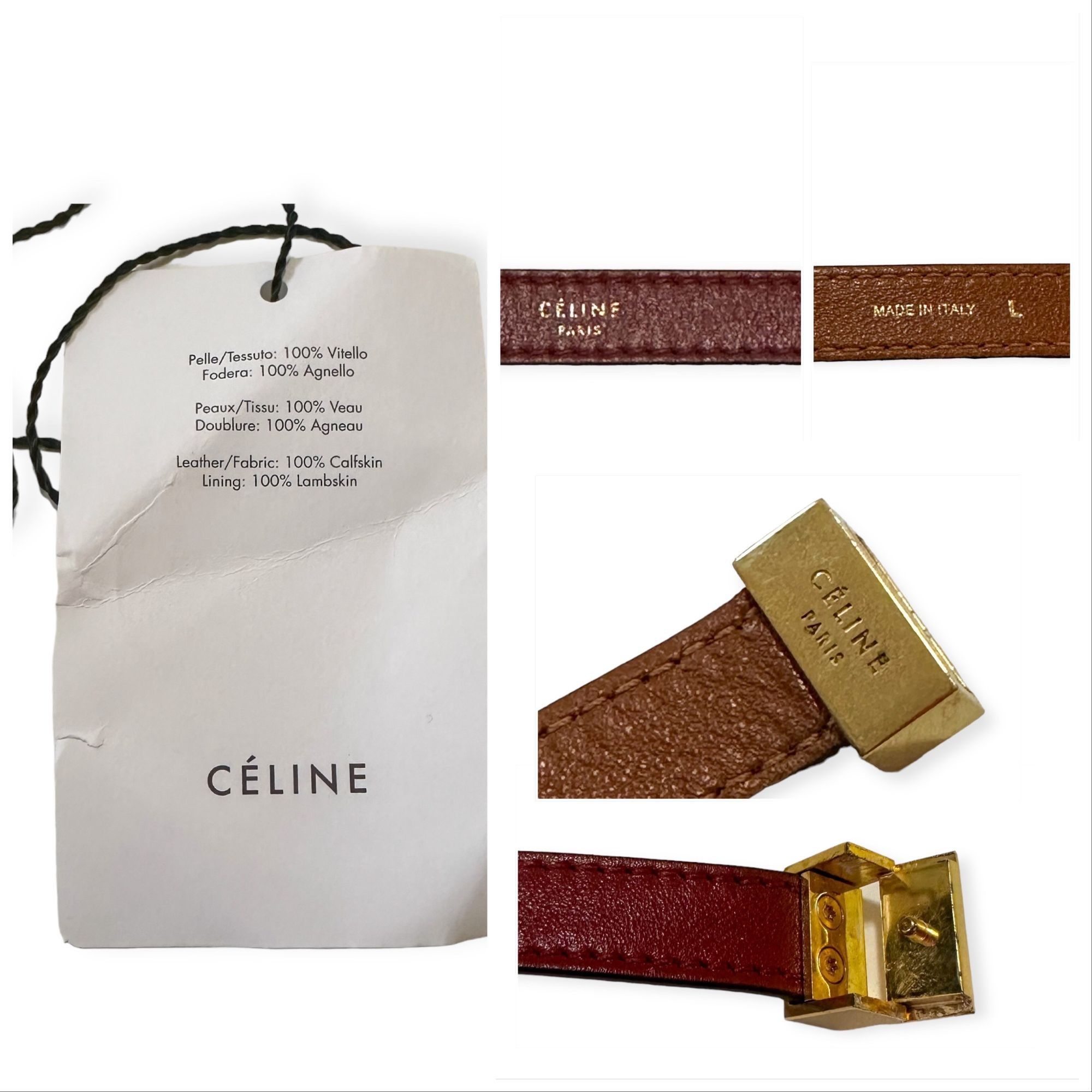 Celine Celine Triple Tour Wrap Leather Bracelet, Never used, In Ori Size ONE SIZE - 7 Thumbnail