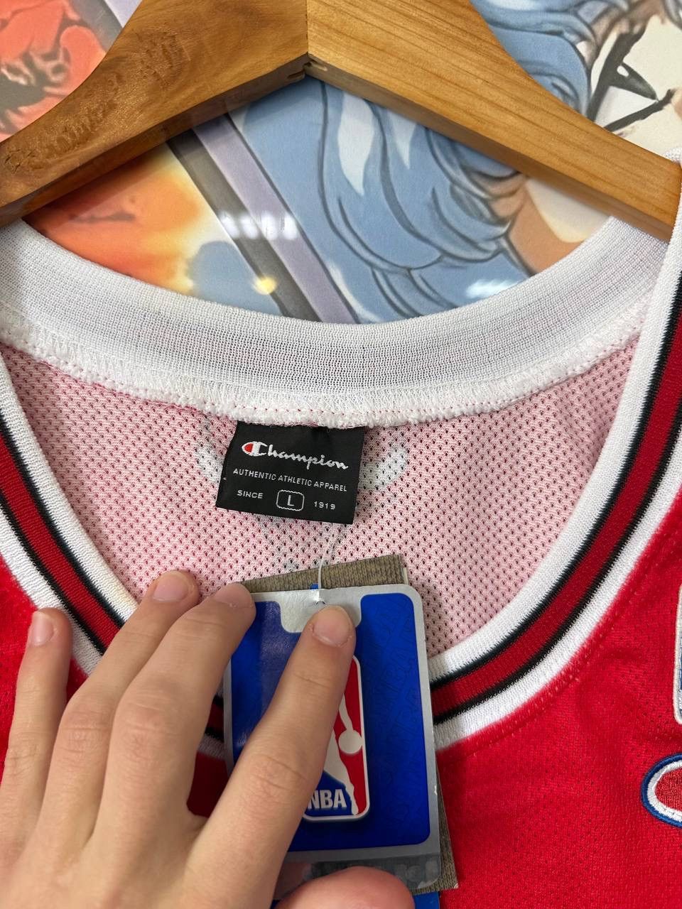 Champion Vintage NEW Champion Chicago bulls jersey NBA Deng 9 Size US L / EU 52-54 / 3 - 4 Thumbnail